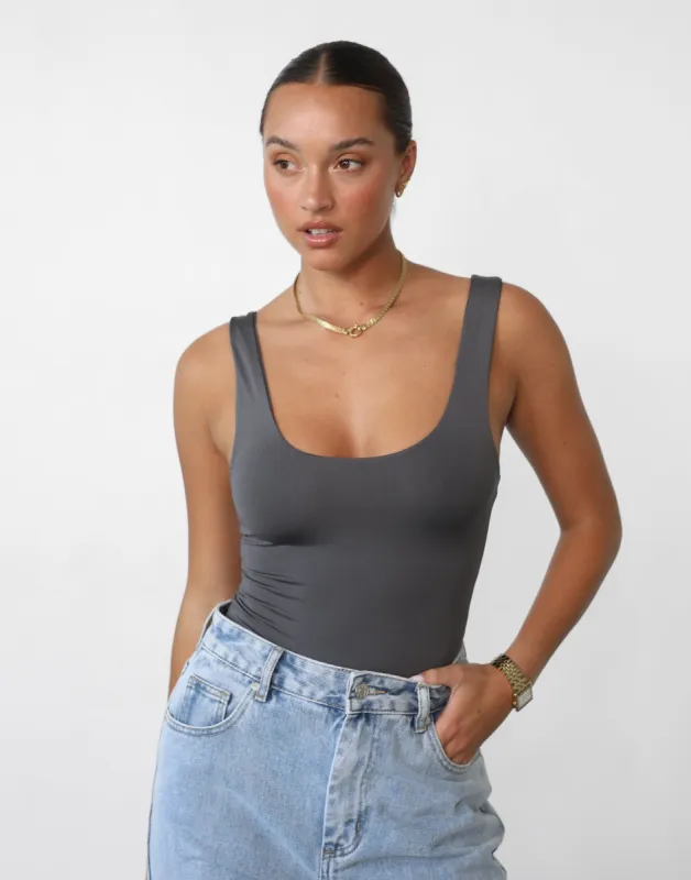 Levitate Bodysuit (Slate) sold by Charcoal Clothing