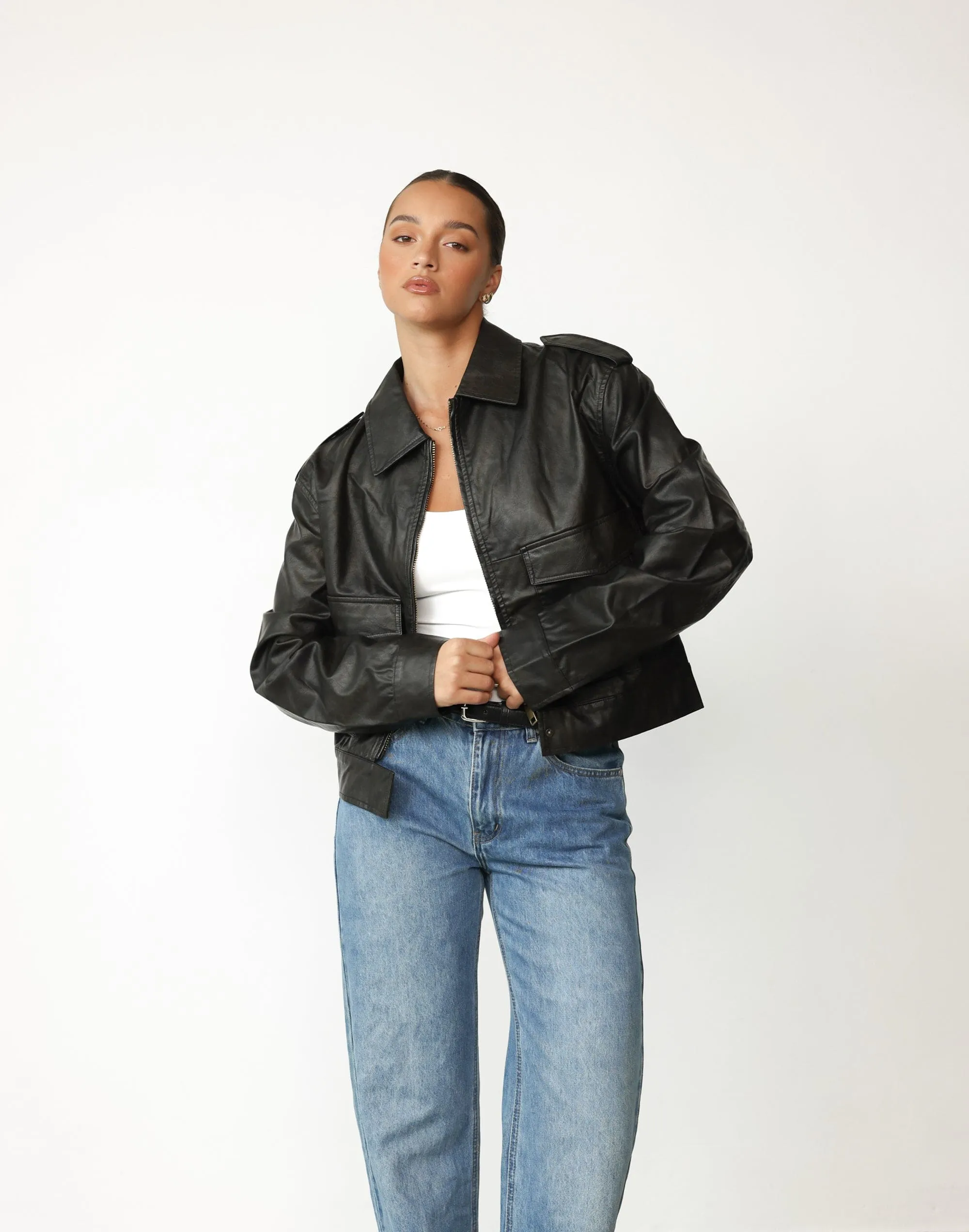 Eighties Bomber (Washed Onyx) - By Lioness sold by Charcoal Clothing product image thumbnail 4