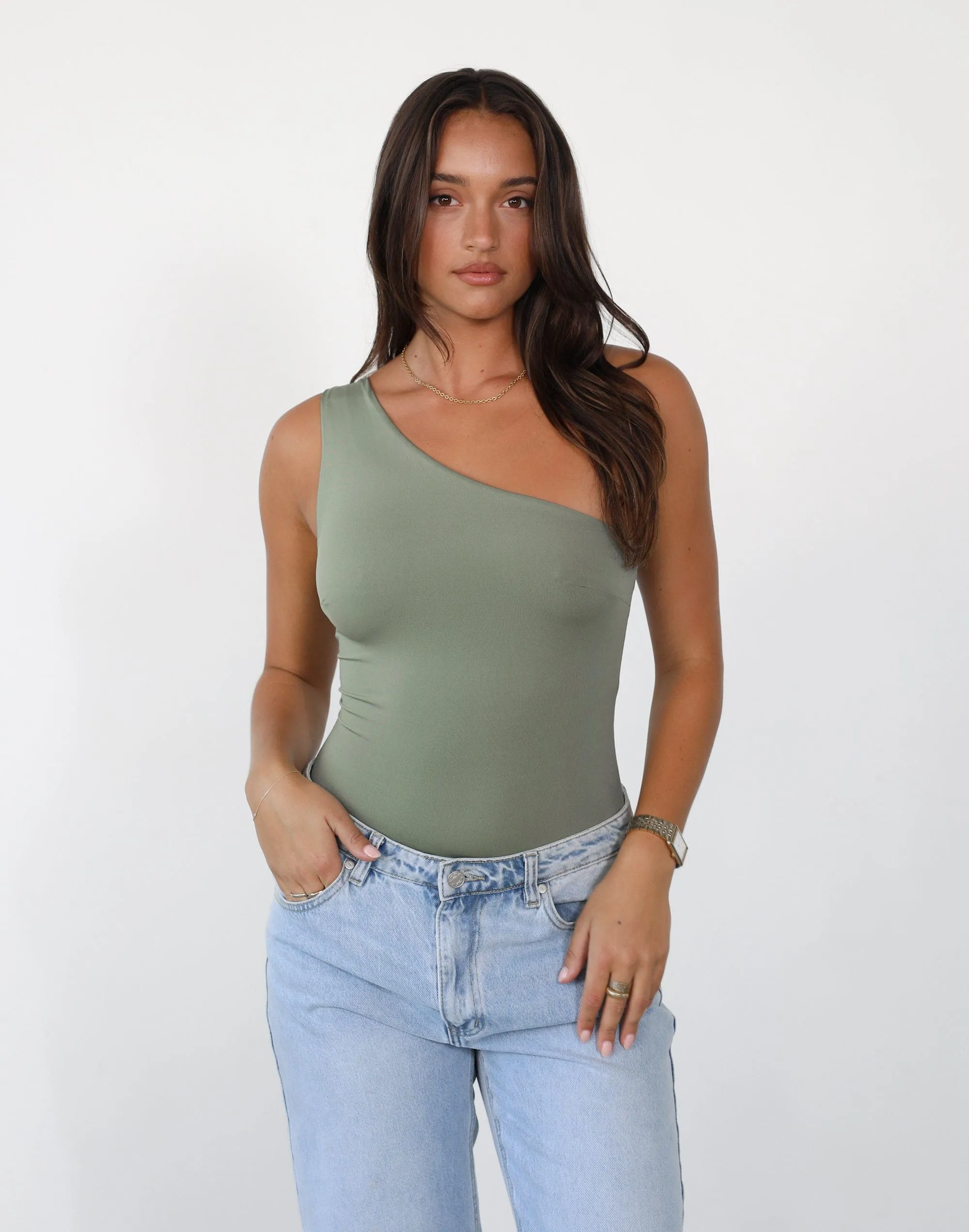 Lights Out Bodysuit (Pistachio) sold by Charcoal Clothing