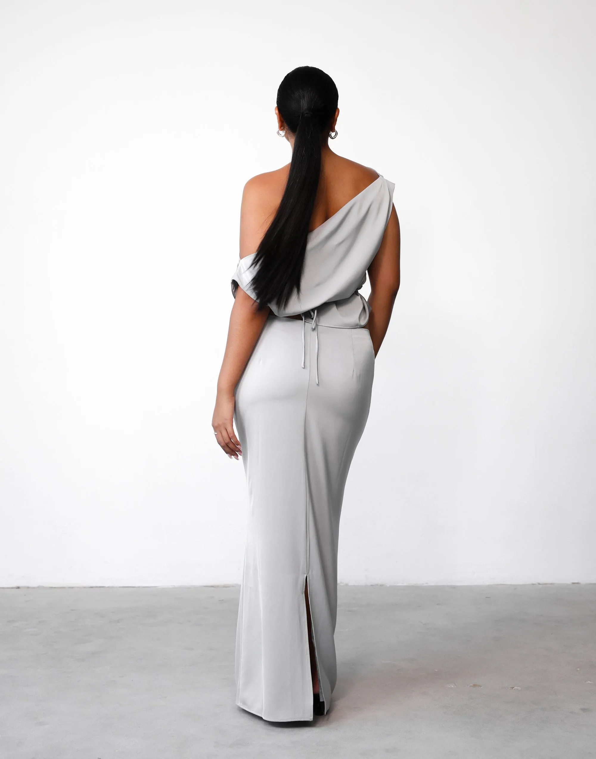 Viviana Maxi Skirt (Silver) sold by Charcoal Clothing product image thumbnail 3