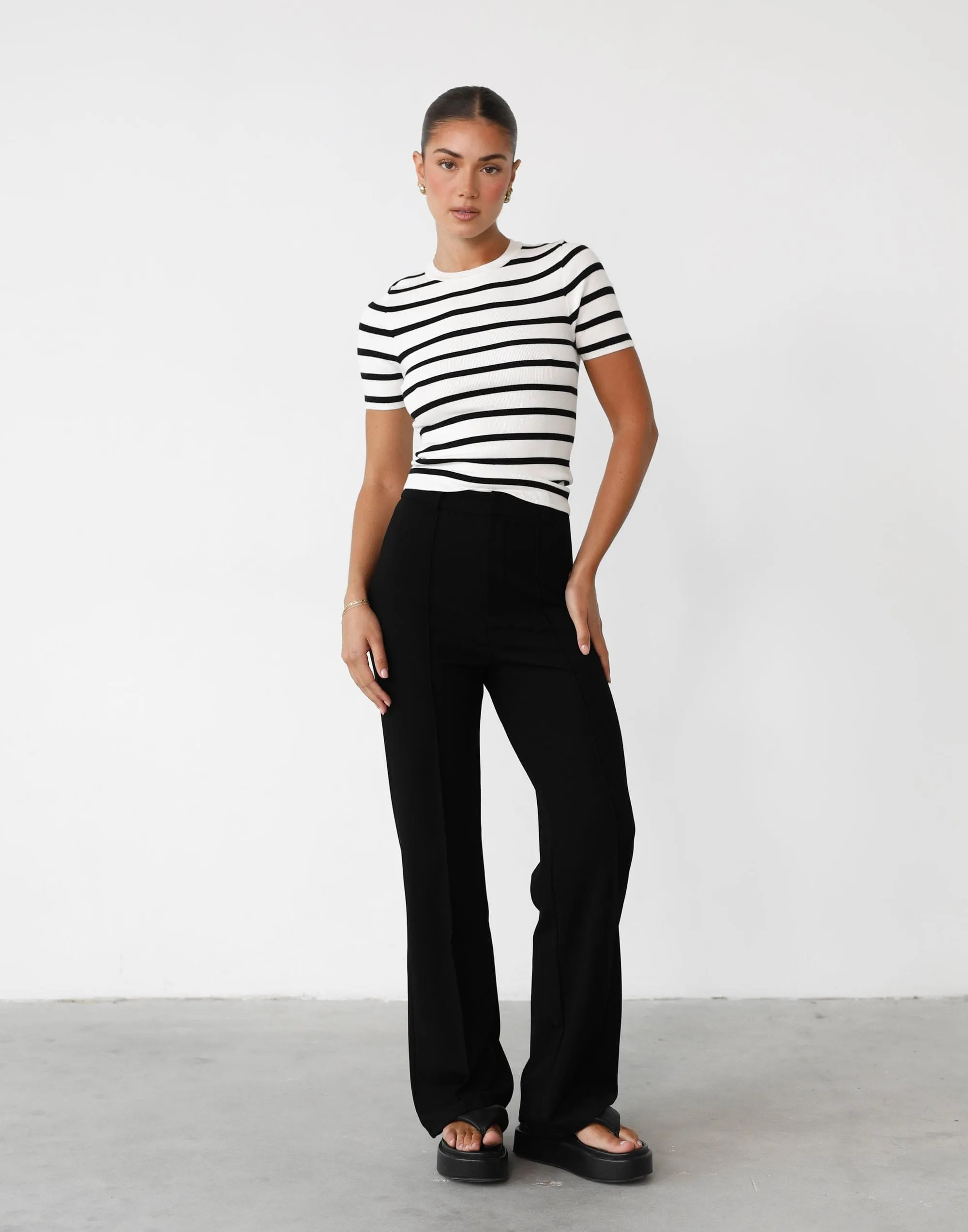 Alivina Top (Black/White) sold by Charcoal Clothing product image thumbnail 2