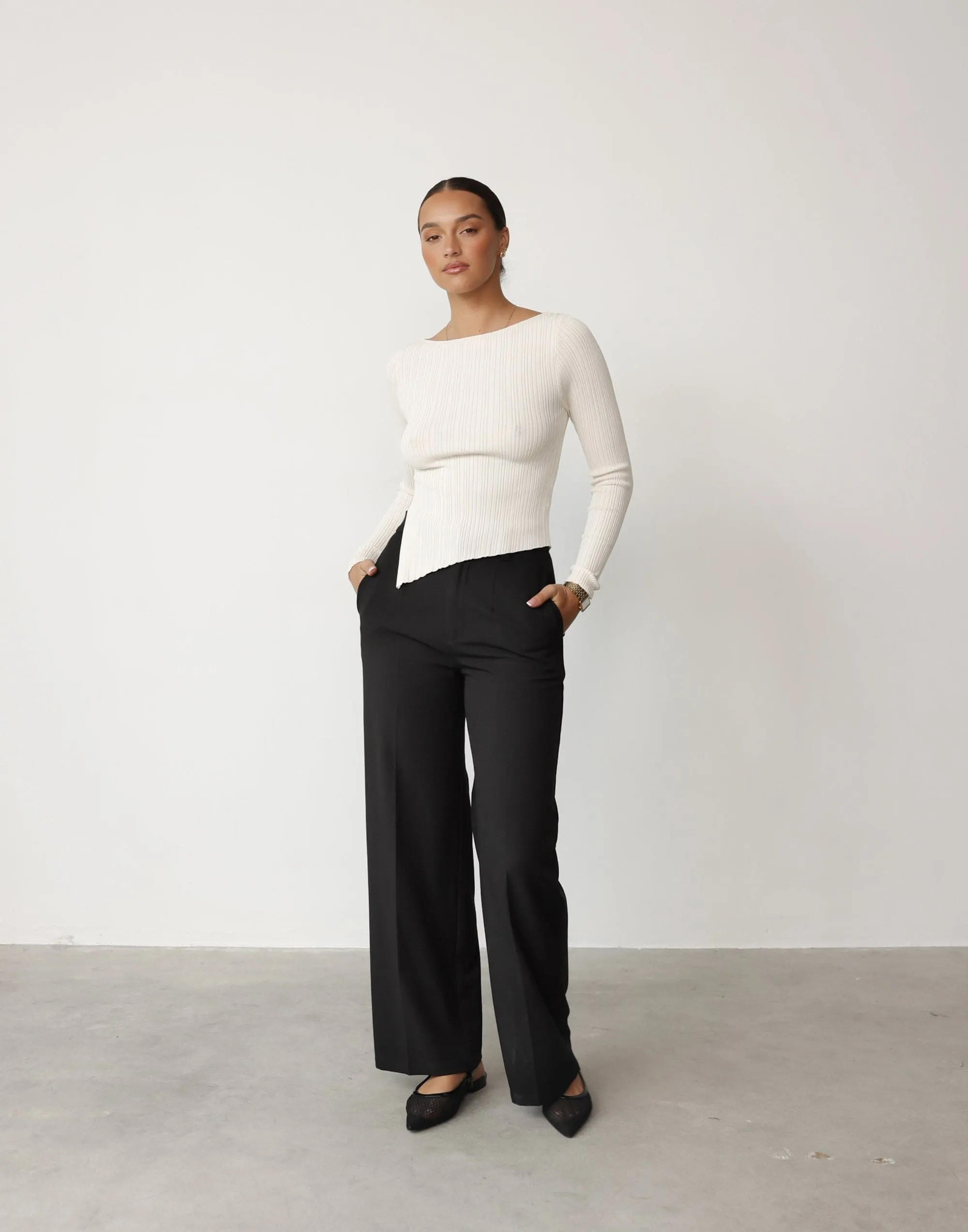 Kienna Long Sleeve Top (Oat) sold by Charcoal Clothing product image thumbnail 5