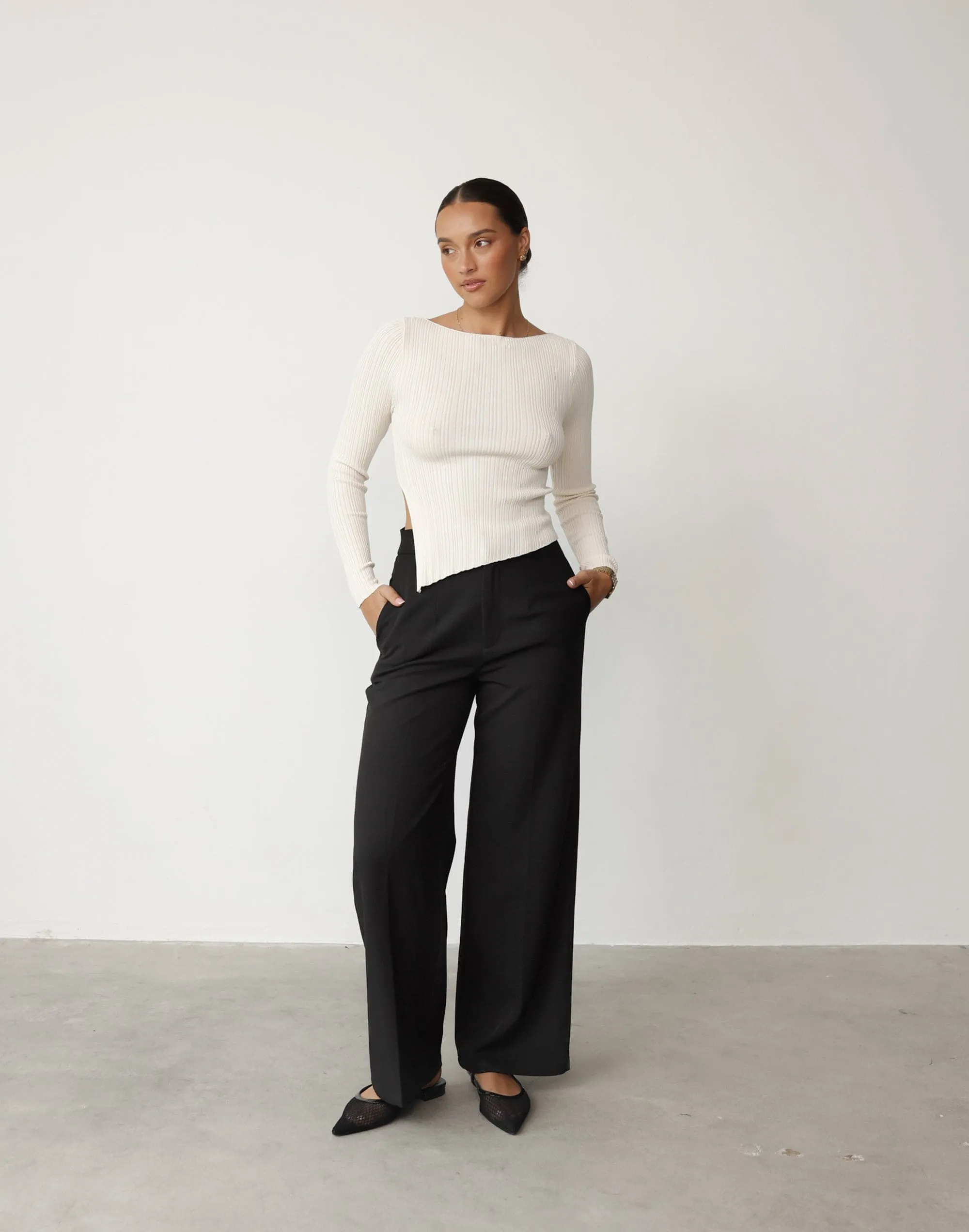 Kienna Long Sleeve Top (Oat) sold by Charcoal Clothing product image thumbnail 4