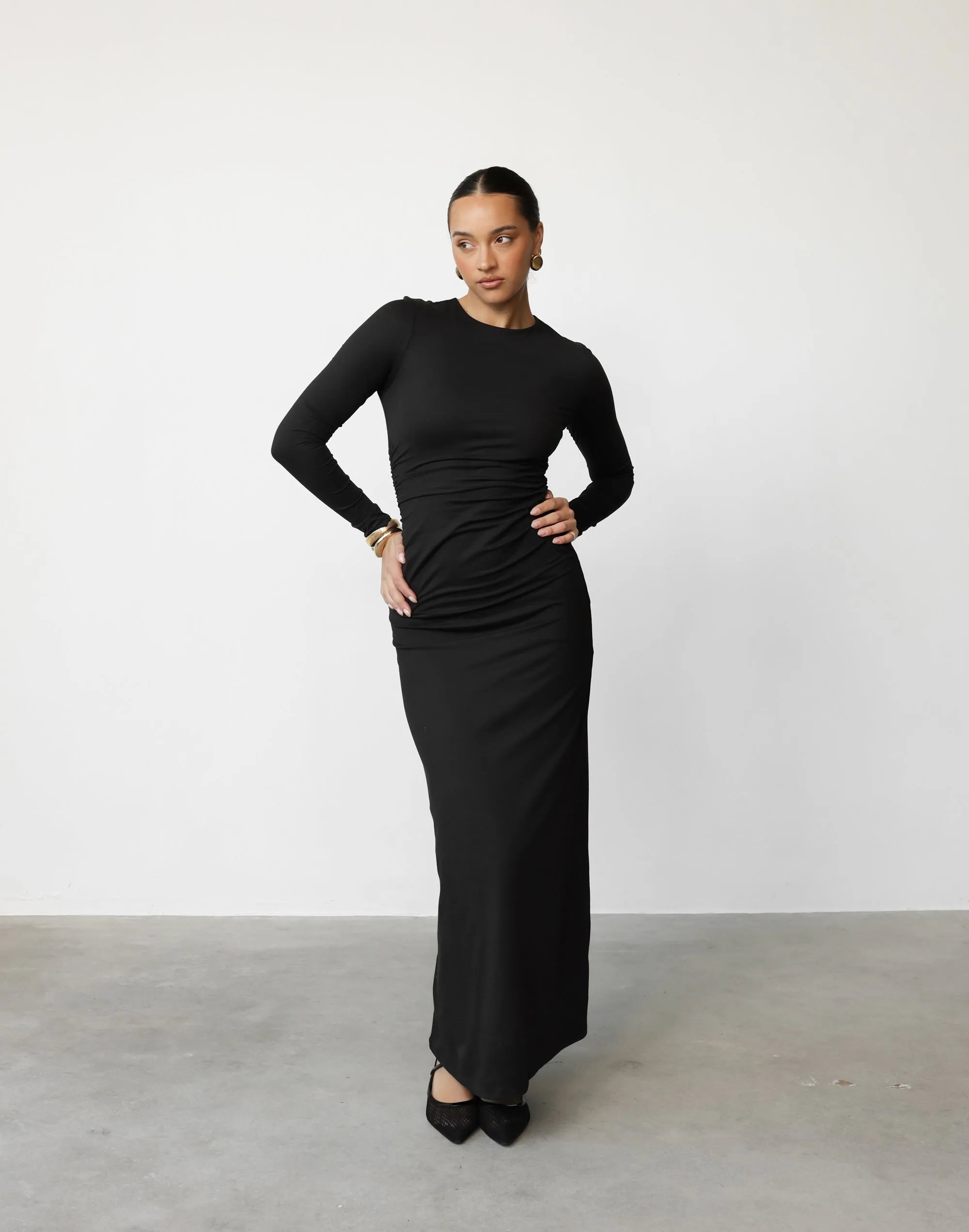Manon Maxi Dress (Black) sold by Charcoal Clothing