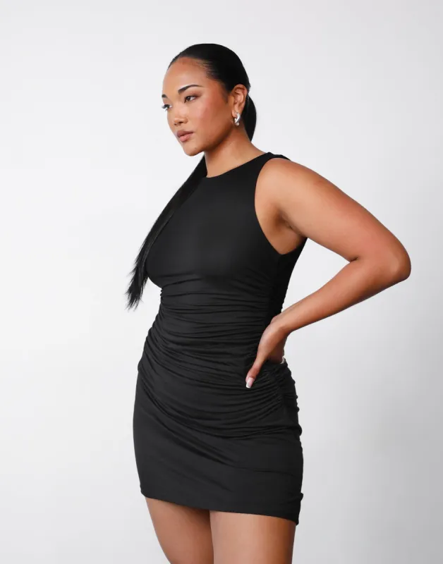 Behati Mini Dress (Black) sold by Charcoal Clothing