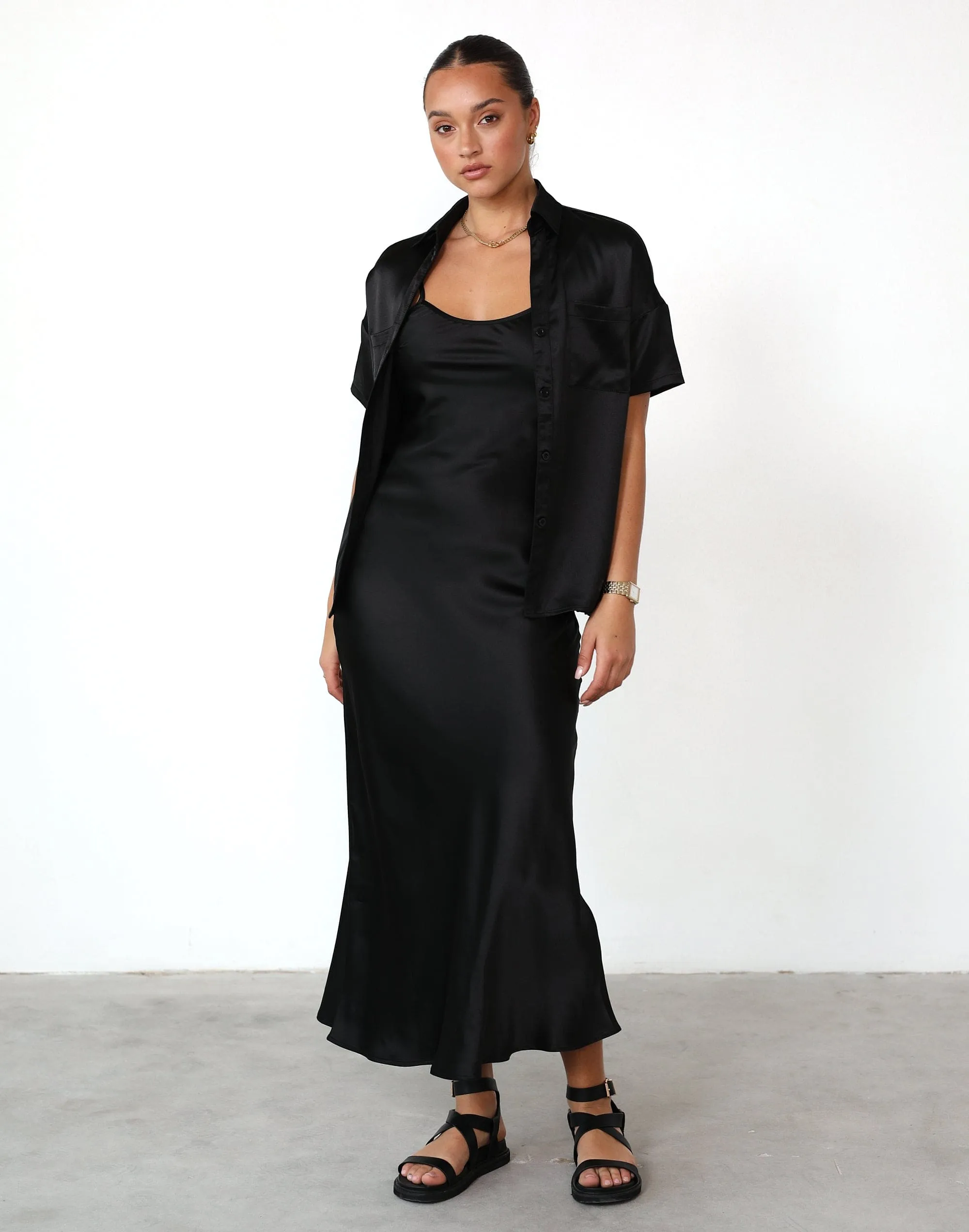 Martha Maxi Dress (Black) sold by Charcoal Clothing