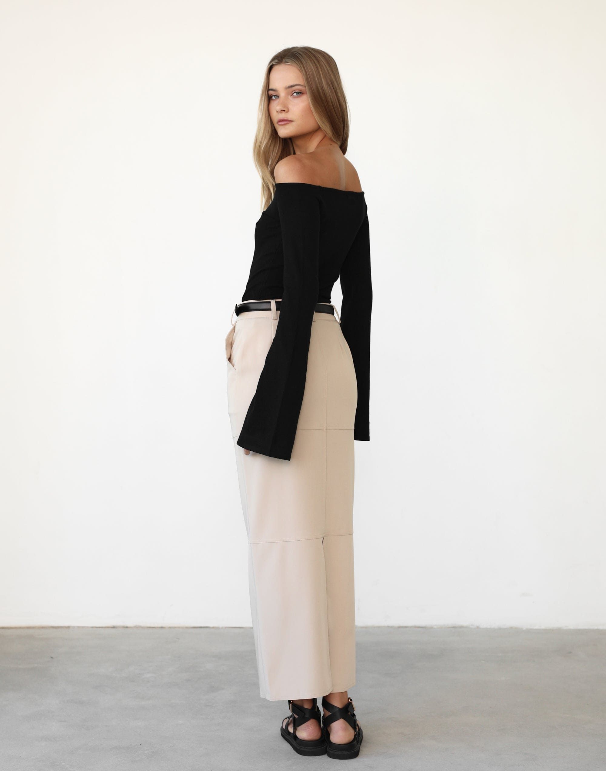 Luna Long Sleeve Knit Top (Black) sold by Charcoal Clothing product image thumbnail 4