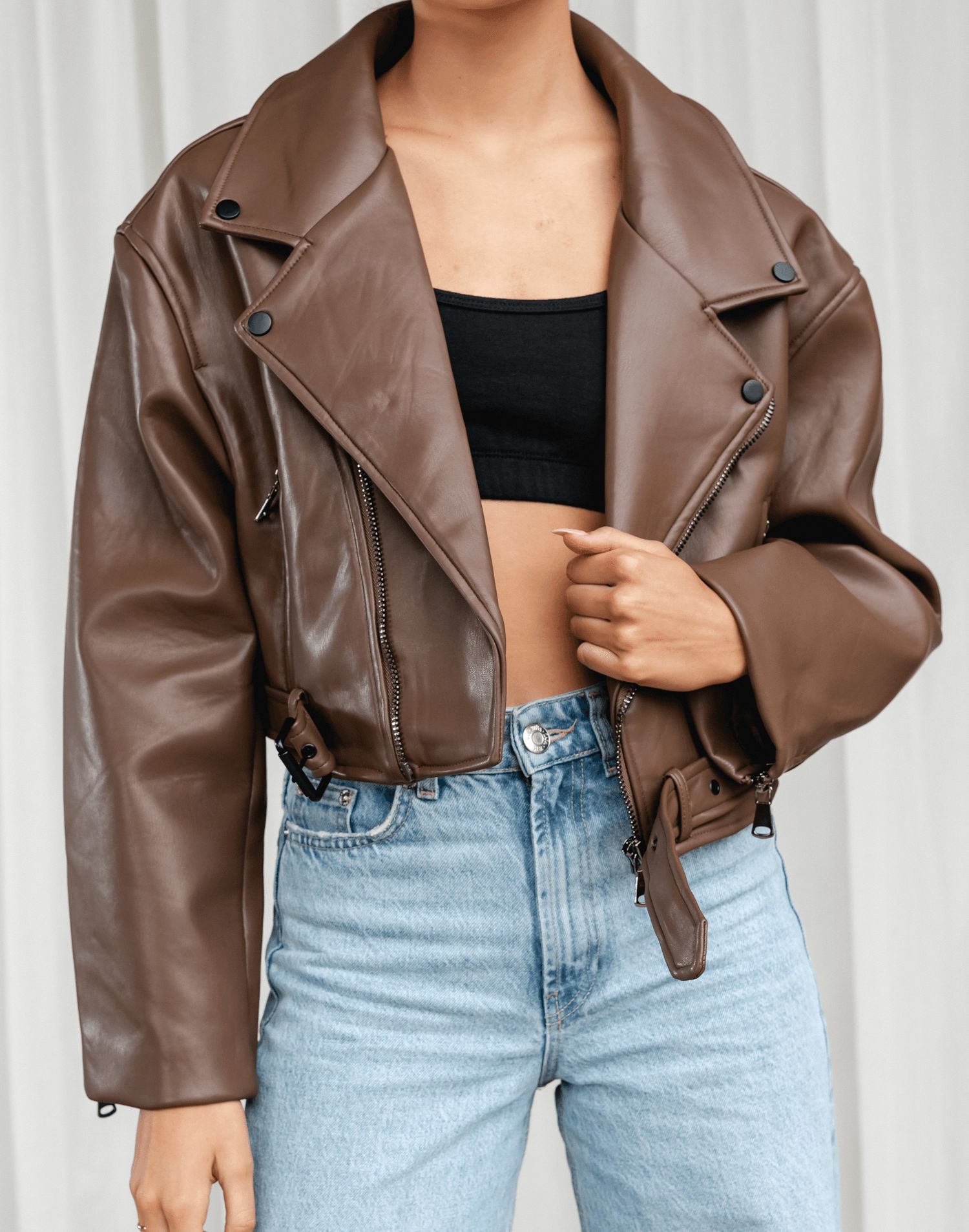 Staten Island Jacket (Brown) - By Lioness sold by Charcoal Clothing product image thumbnail 3