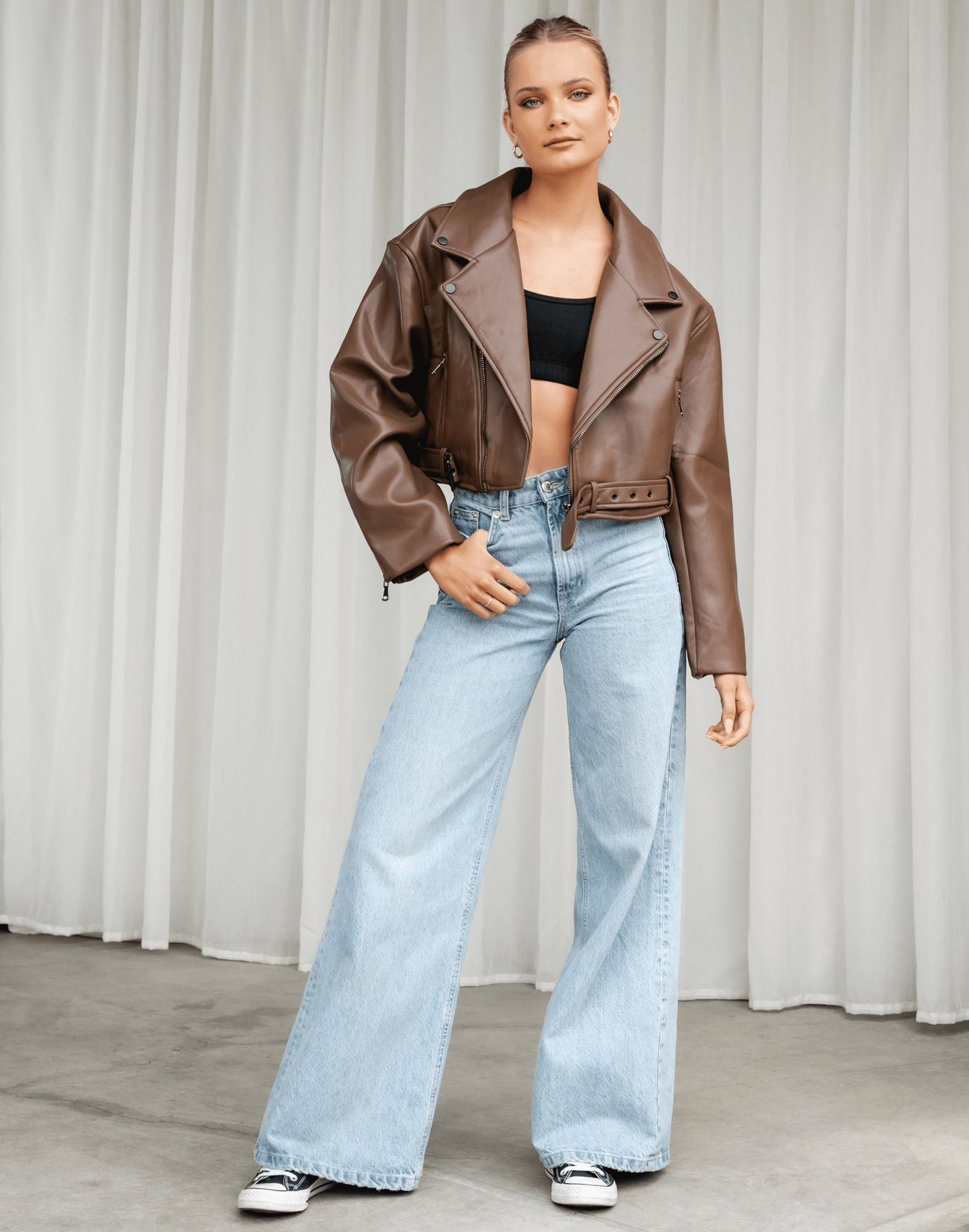 Staten Island Jacket (Brown) - By Lioness sold by Charcoal Clothing product image thumbnail 5