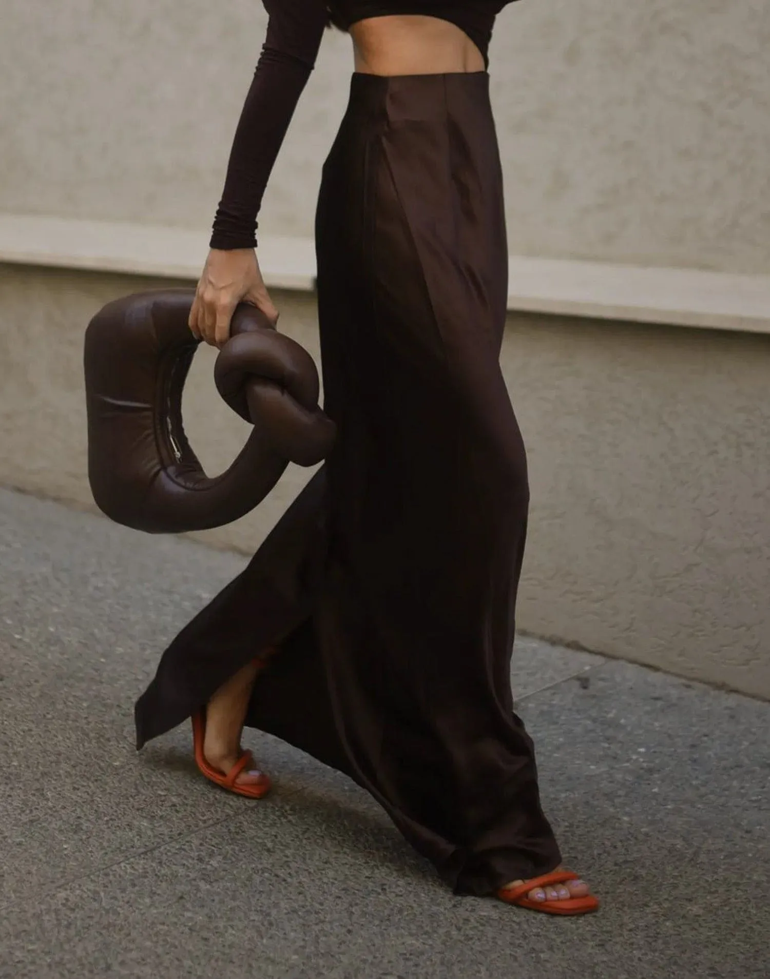 Sincerity Maxi Skirt (Cocoa) sold by Charcoal Clothing product image thumbnail 4