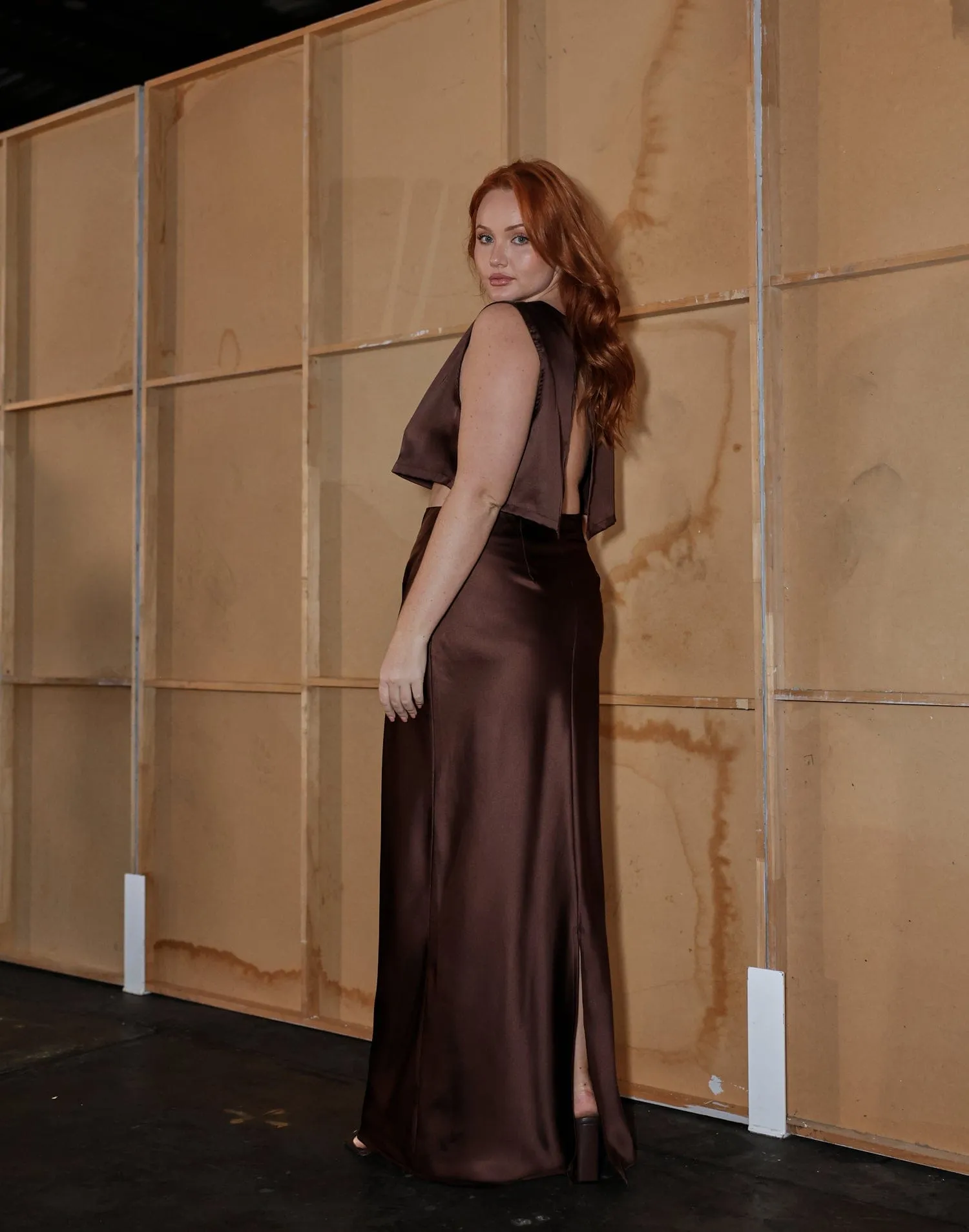 Sincerity Maxi Skirt (Cocoa) sold by Charcoal Clothing product image thumbnail 5