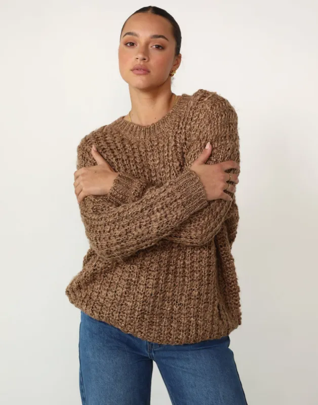 Emme Jumper (Taupe) sold by Charcoal Clothing