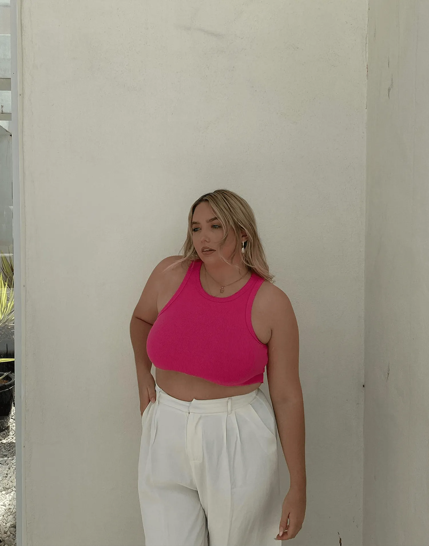 Emerie Tank Top (Hot Pink) sold by Charcoal Clothing product image thumbnail 5