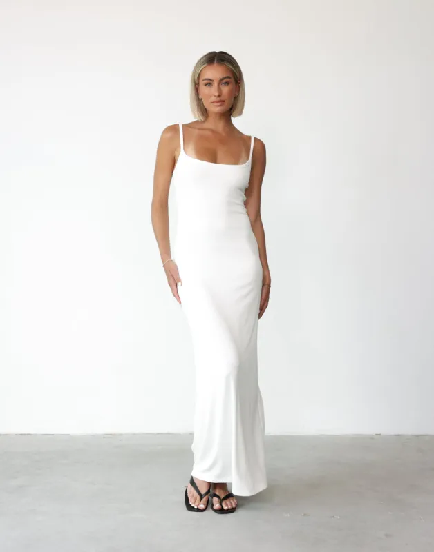 Helia Maxi Dress (White) sold by Charcoal Clothing