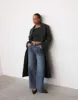 Olsen Coat (Onyx Pinstripe) - By Lioness sold by Charcoal Clothing