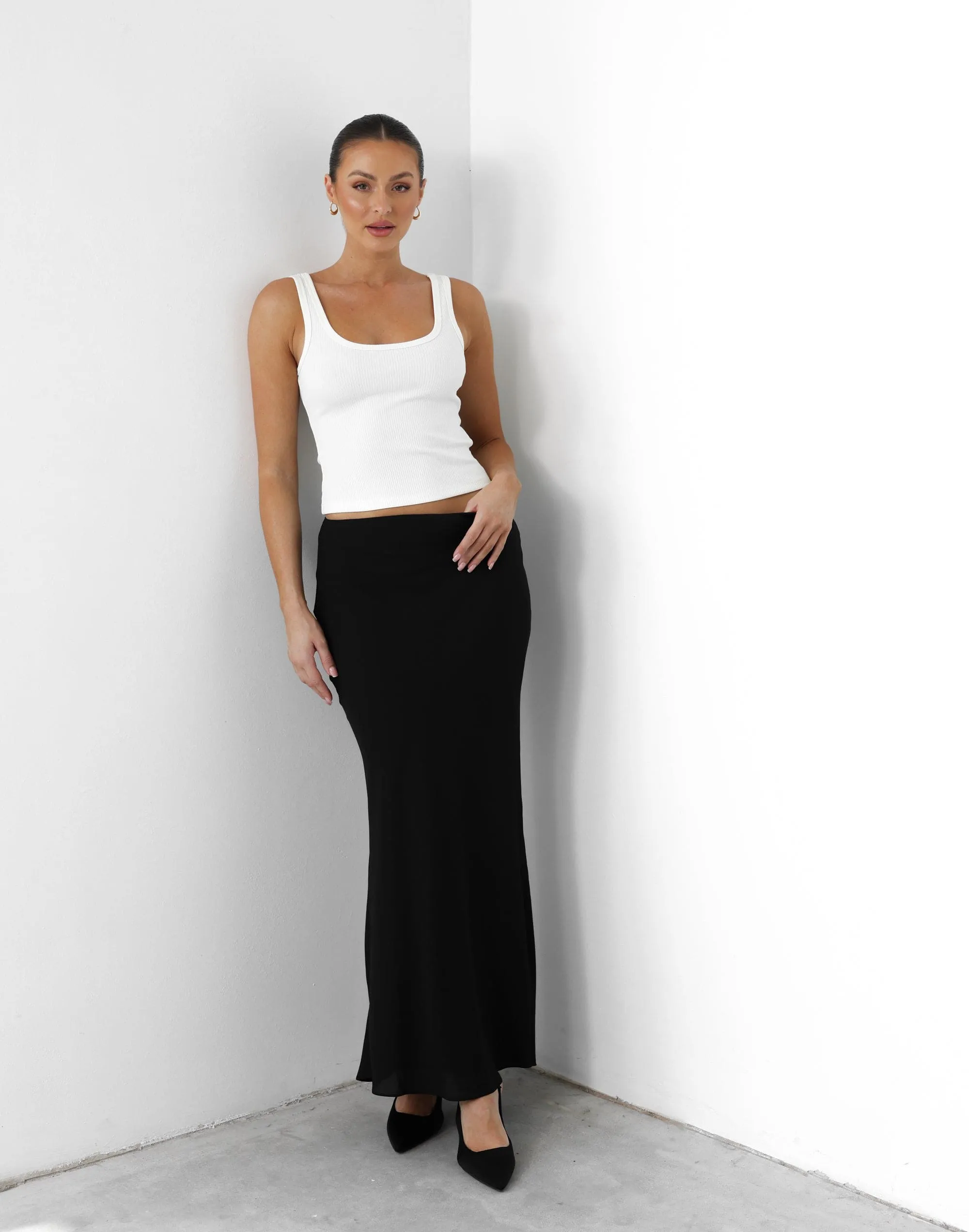 Isla Maxi Skirt (Black) sold by Charcoal Clothing