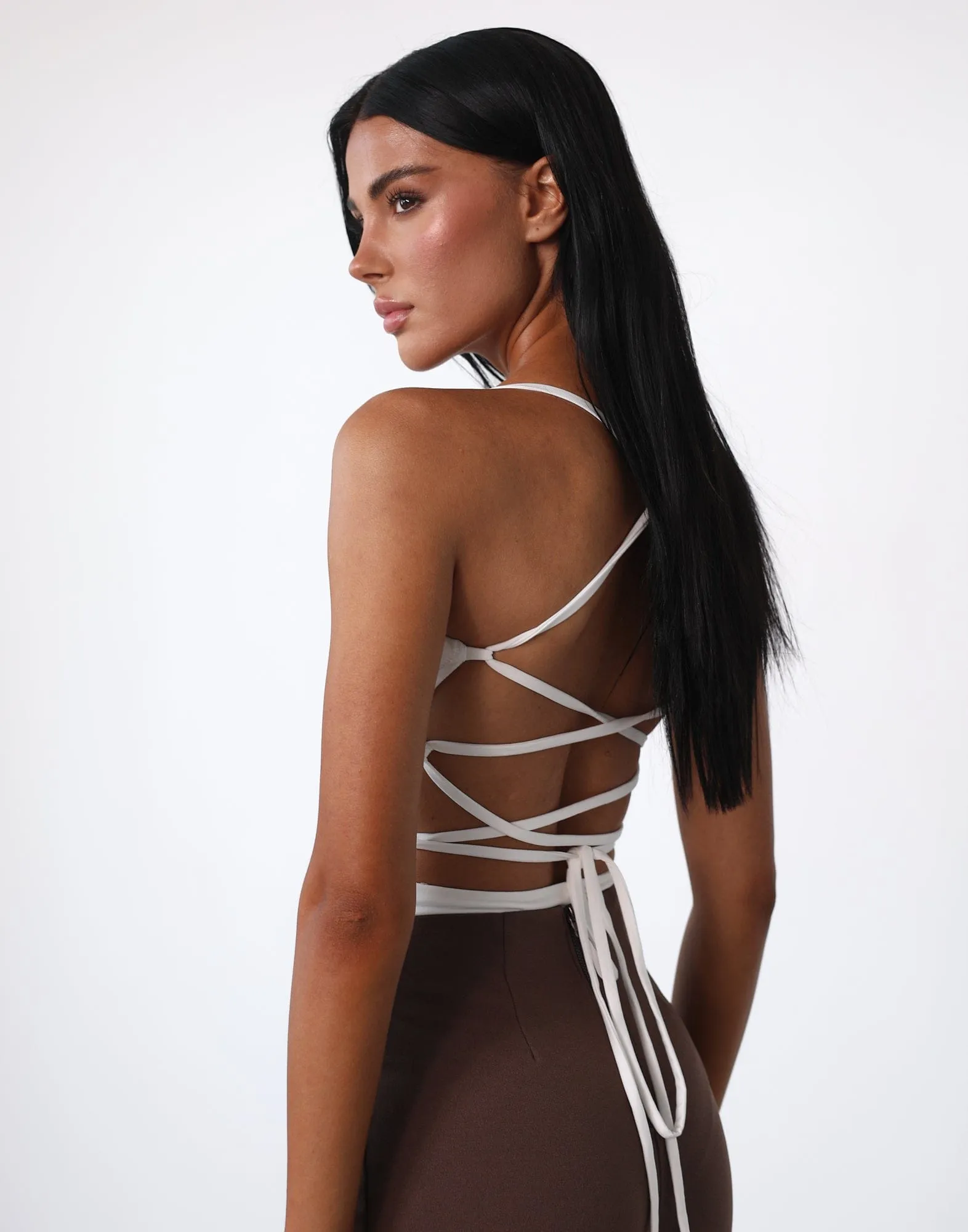 Gianina Bodysuit (White) sold by Charcoal Clothing
