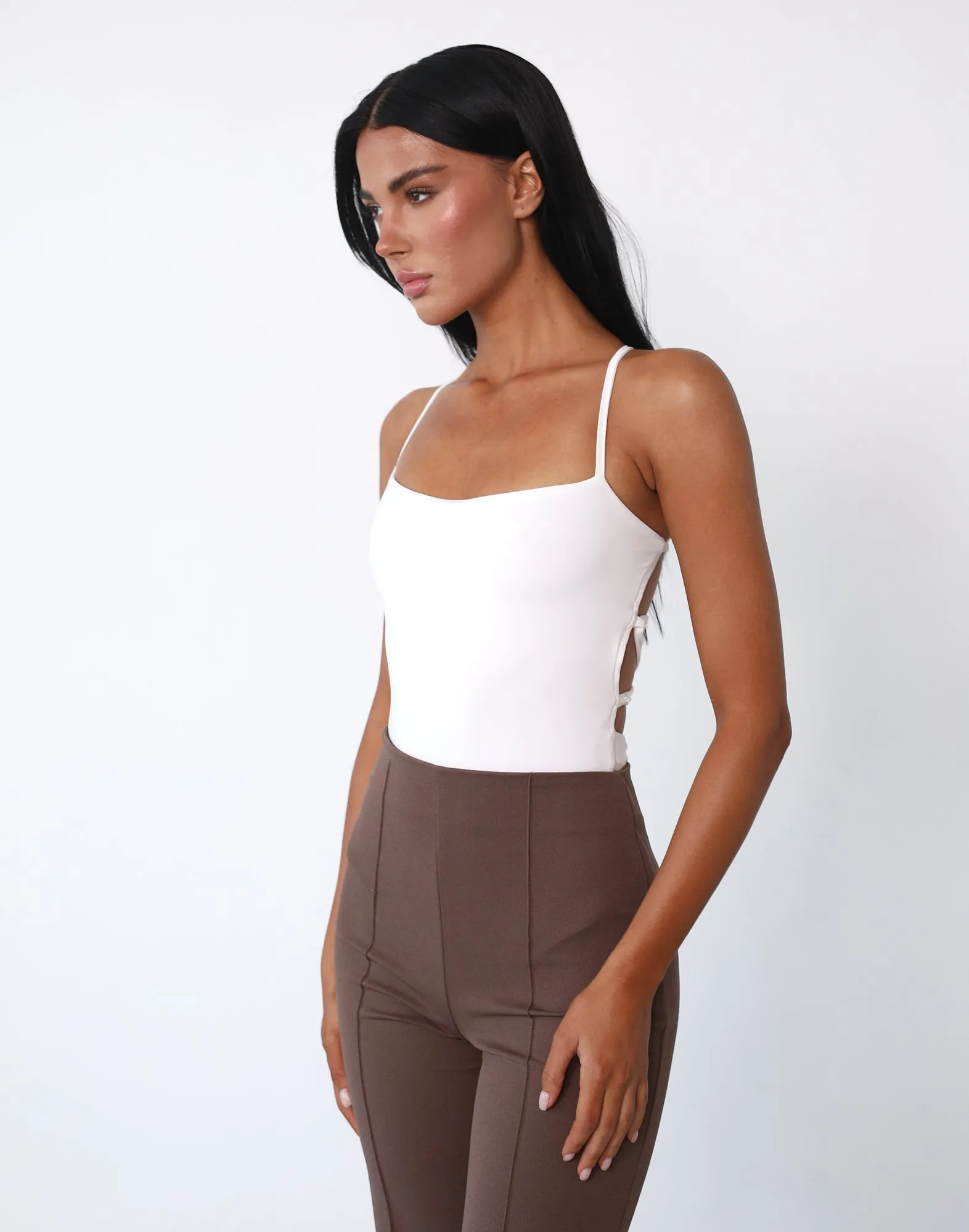 Gianina Bodysuit (White) sold by Charcoal Clothing product image thumbnail 4