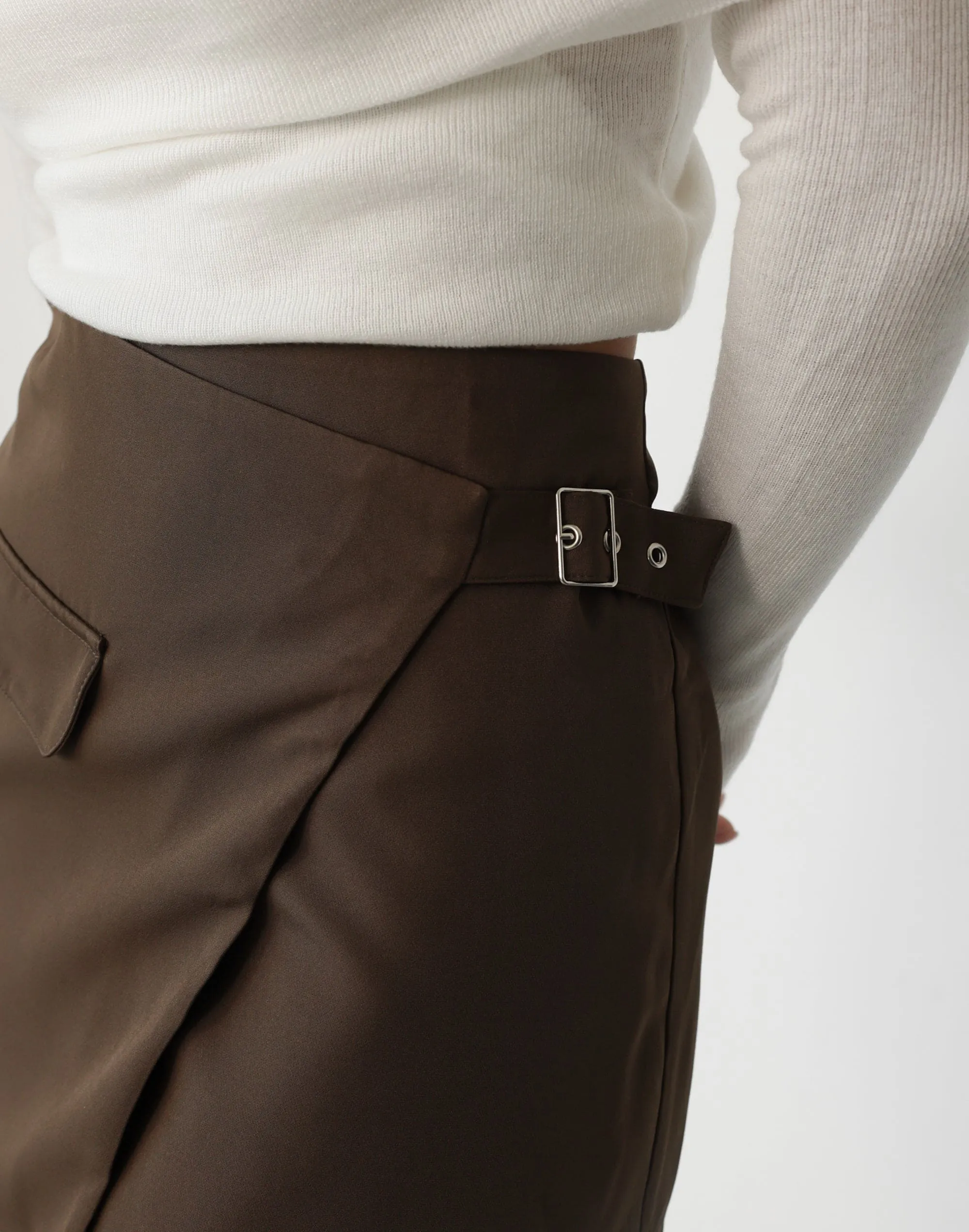 Kamala Mini Skirt (Cocoa) sold by Charcoal Clothing product image thumbnail 3