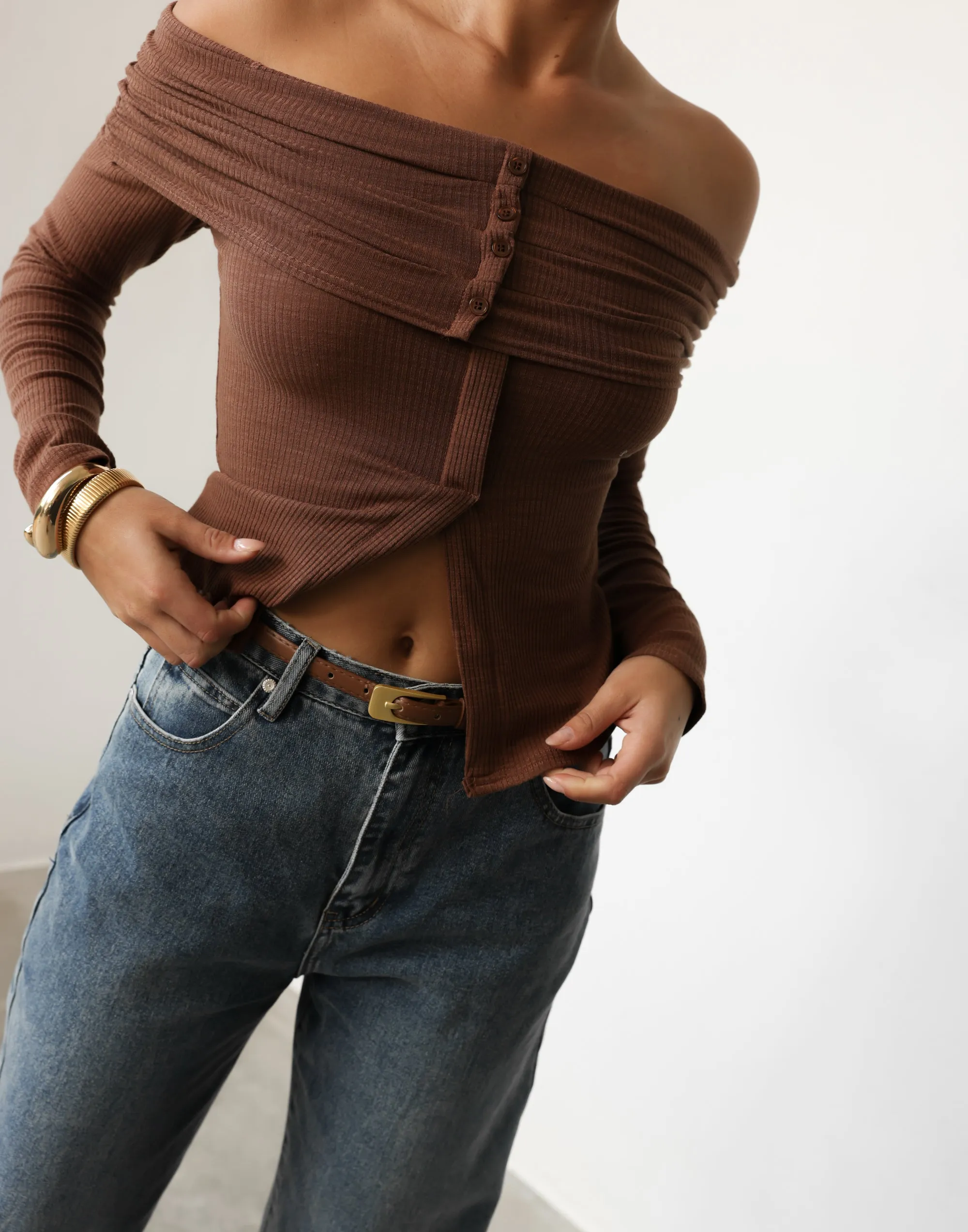 Kahlia Top (Brown) sold by Charcoal Clothing product image thumbnail 5