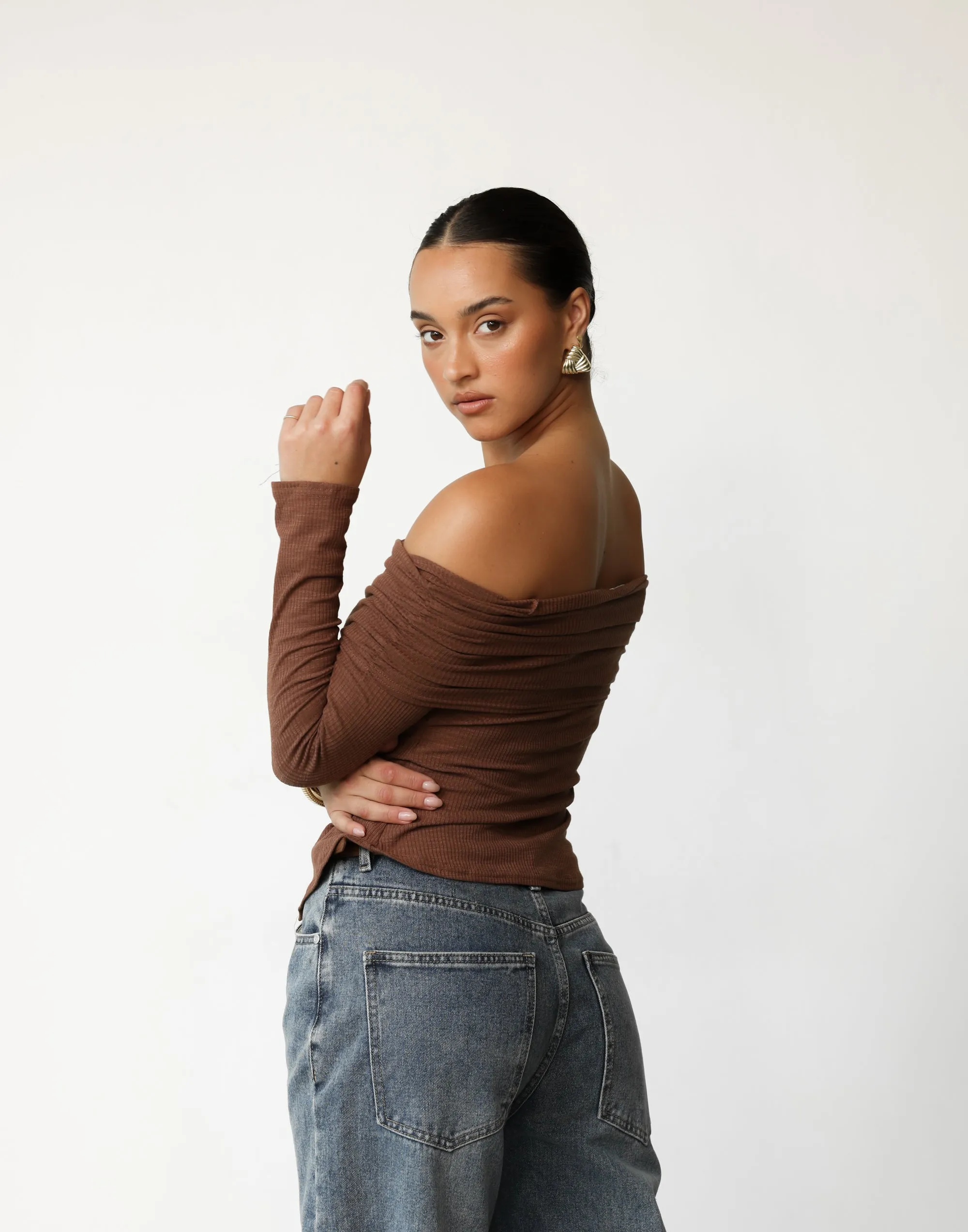 Kahlia Top (Brown) sold by Charcoal Clothing product image thumbnail 4