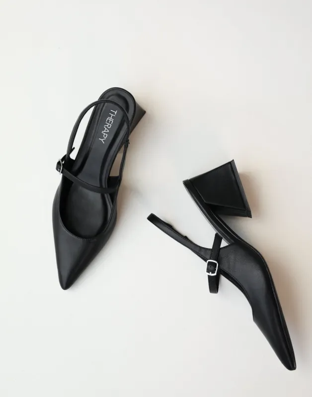 Sharp Heels (Black) - By Therapy sold by Charcoal Clothing