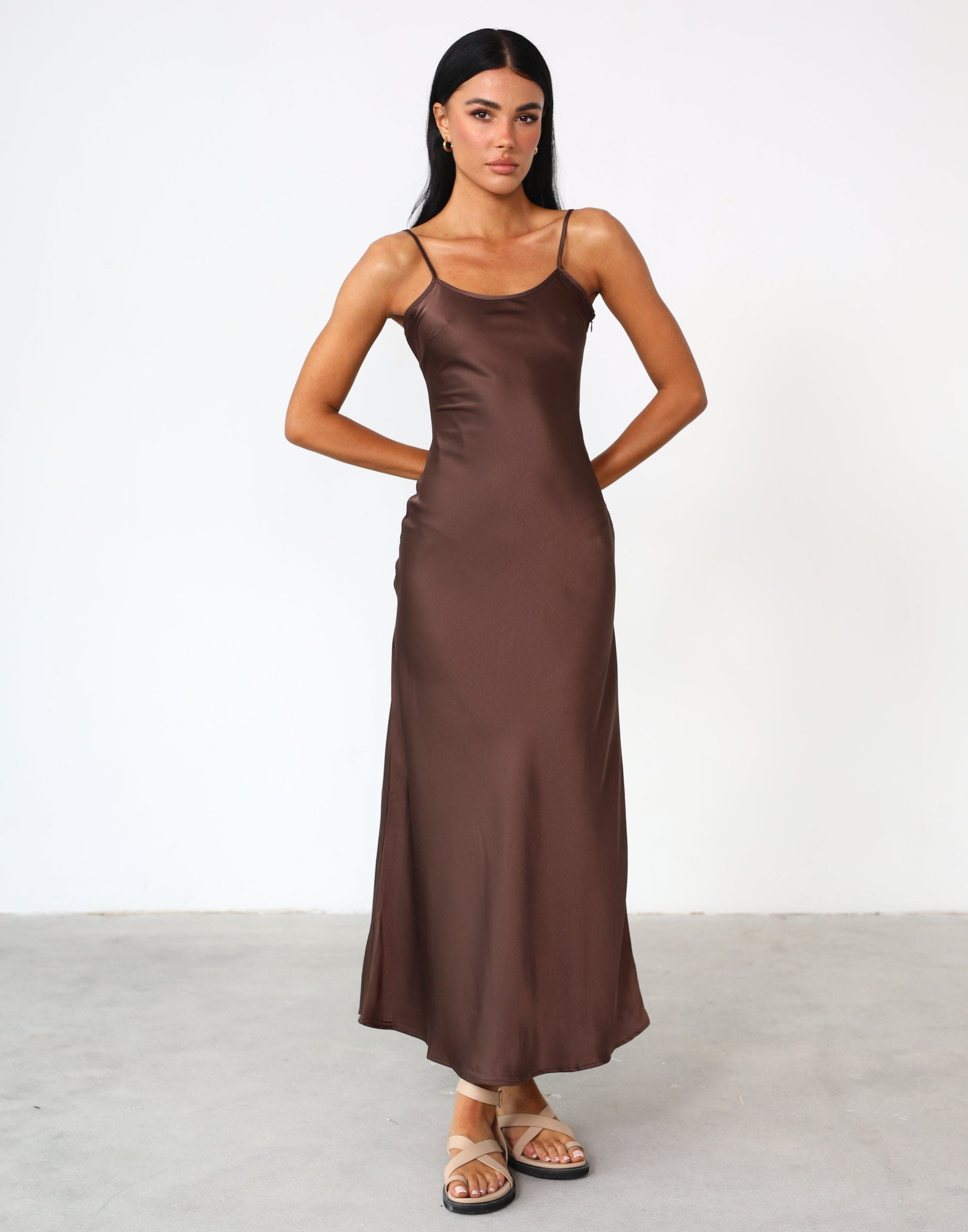 Martha Maxi Dress (Cocoa) sold by Charcoal Clothing