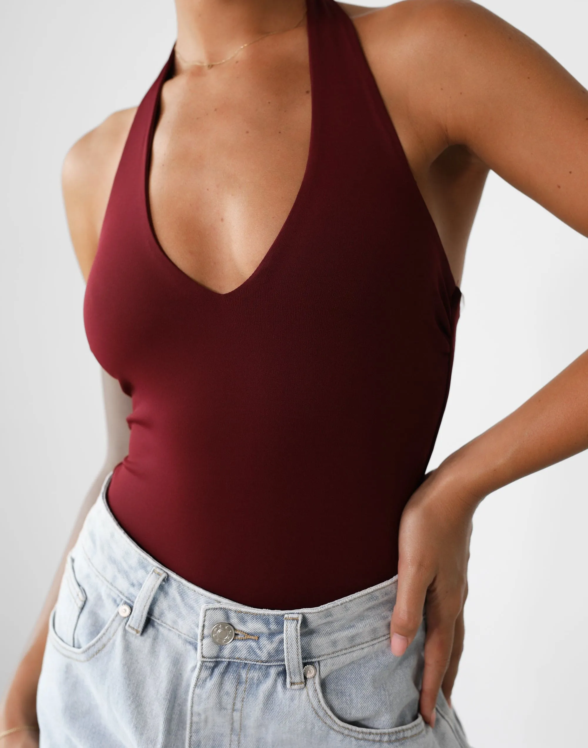 Amira Bodysuit (Wine) sold by Charcoal Clothing product image thumbnail 5