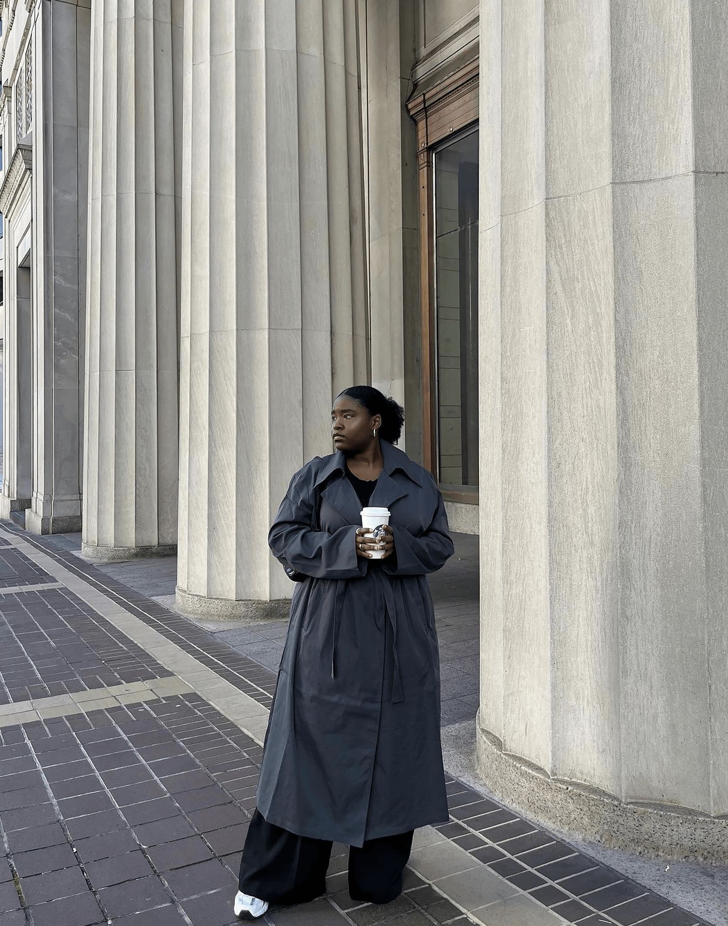 Portrait Trench Coat (Charcoal) sold by Charcoal Clothing product image thumbnail 2