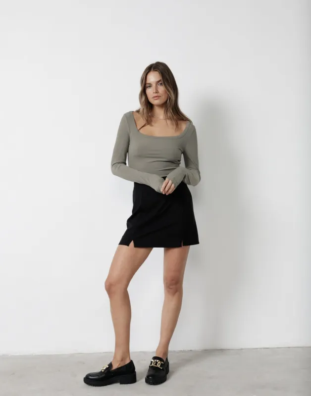 Amerie Mini Skirt (Black) sold by Charcoal Clothing
