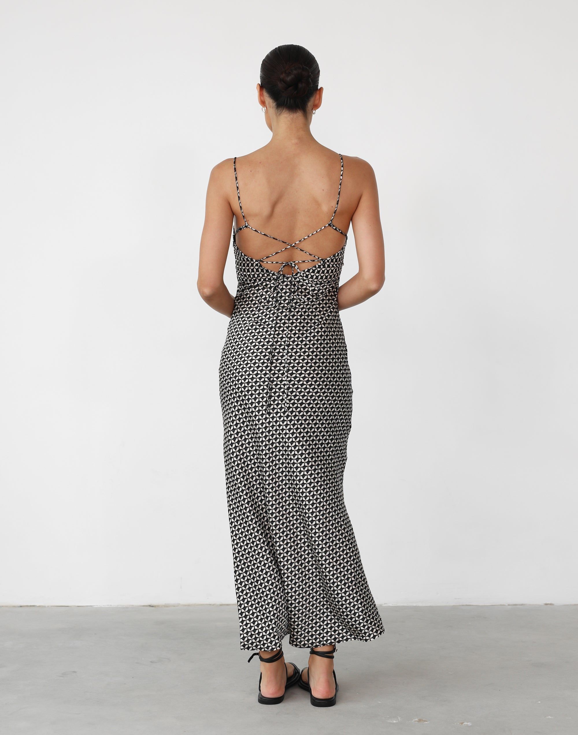 Zaida Maxi Dress (Black/Cream Print) sold by Charcoal Clothing product image thumbnail 2