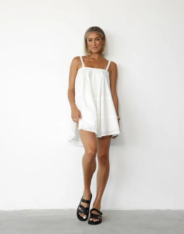 Rosalia Mini Dress (White) sold by Charcoal Clothing