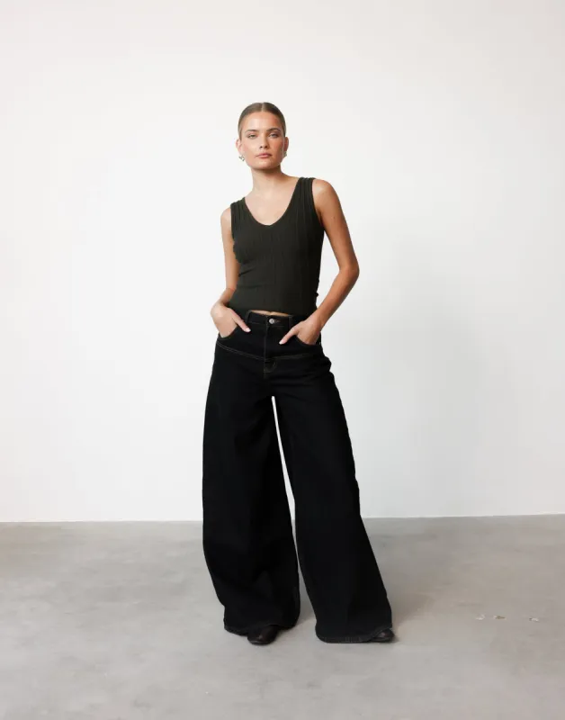 Aurelia Top (Moss) sold by Charcoal Clothing