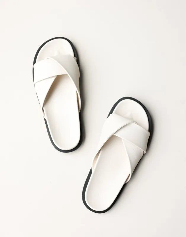 Talen Slides (Alabaster) - By Billini sold by Charcoal Clothing