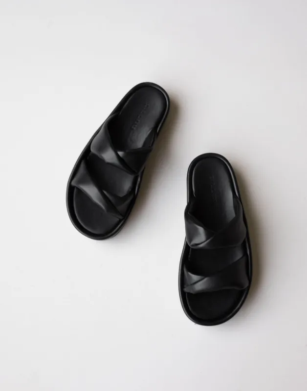 Ishan Slides (Black) - By Billini sold by Charcoal Clothing