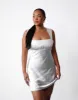 Mimosa Mini Dress (Silver) sold by Charcoal Clothing