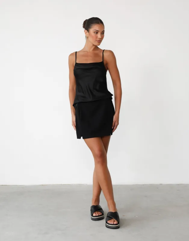 Lela Cami Top (Black) sold by Charcoal Clothing