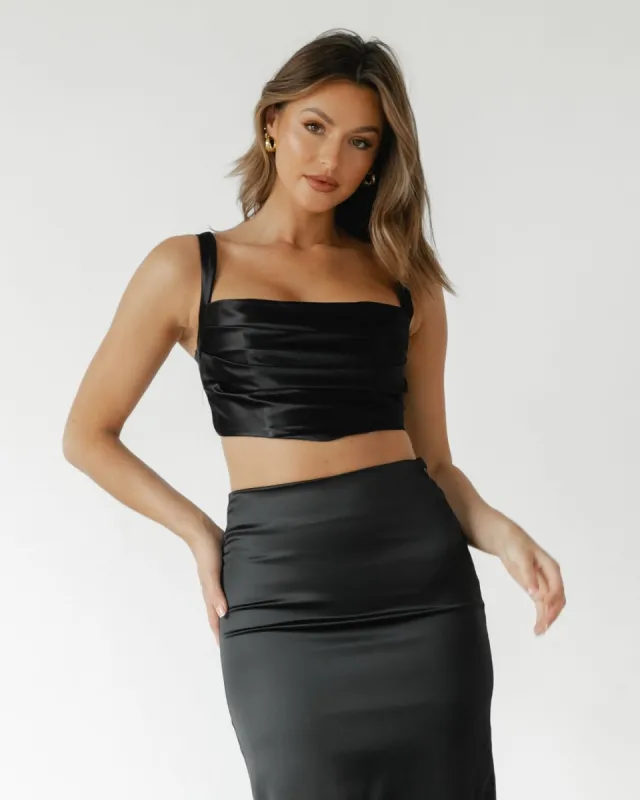 Marcos Crop Top (Black) sold by Charcoal Clothing