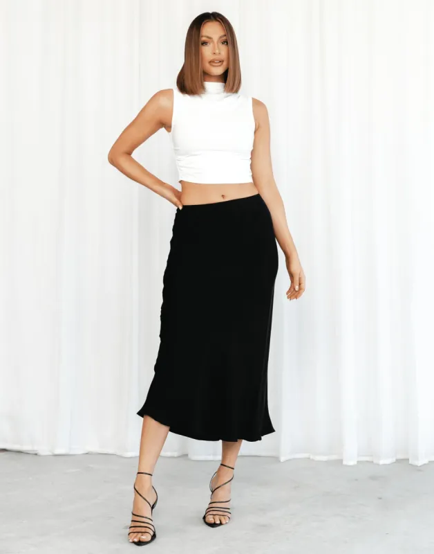 Mimi Midi Skirt (Black) sold by Charcoal Clothing