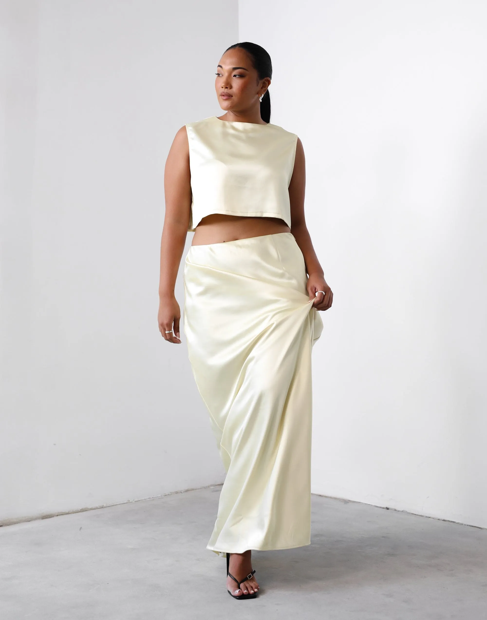 Sincerity Maxi Skirt (Lemon) sold by Charcoal Clothing product image thumbnail 3