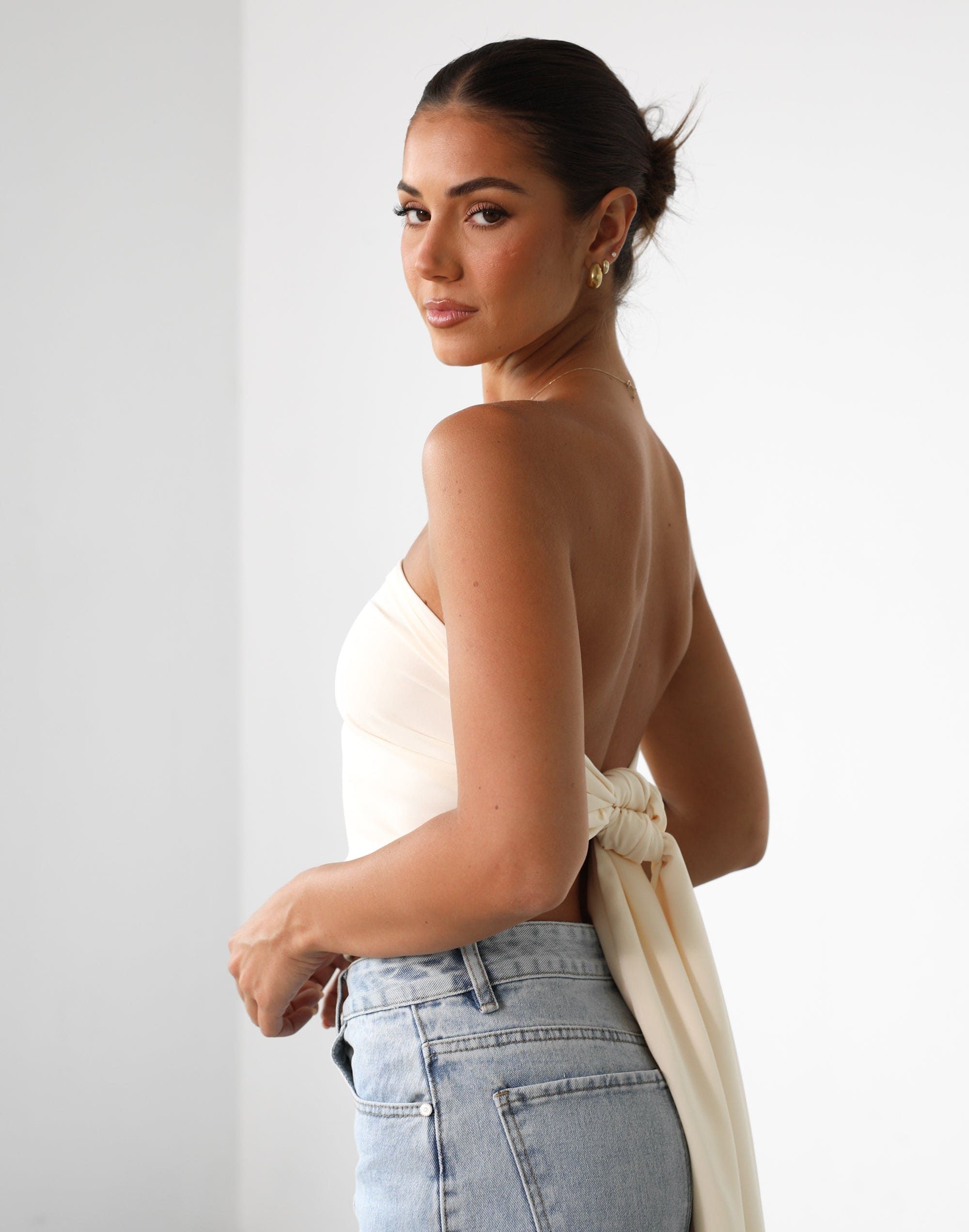 Eleanor Scarf (Cream) sold by Charcoal Clothing product image thumbnail 4