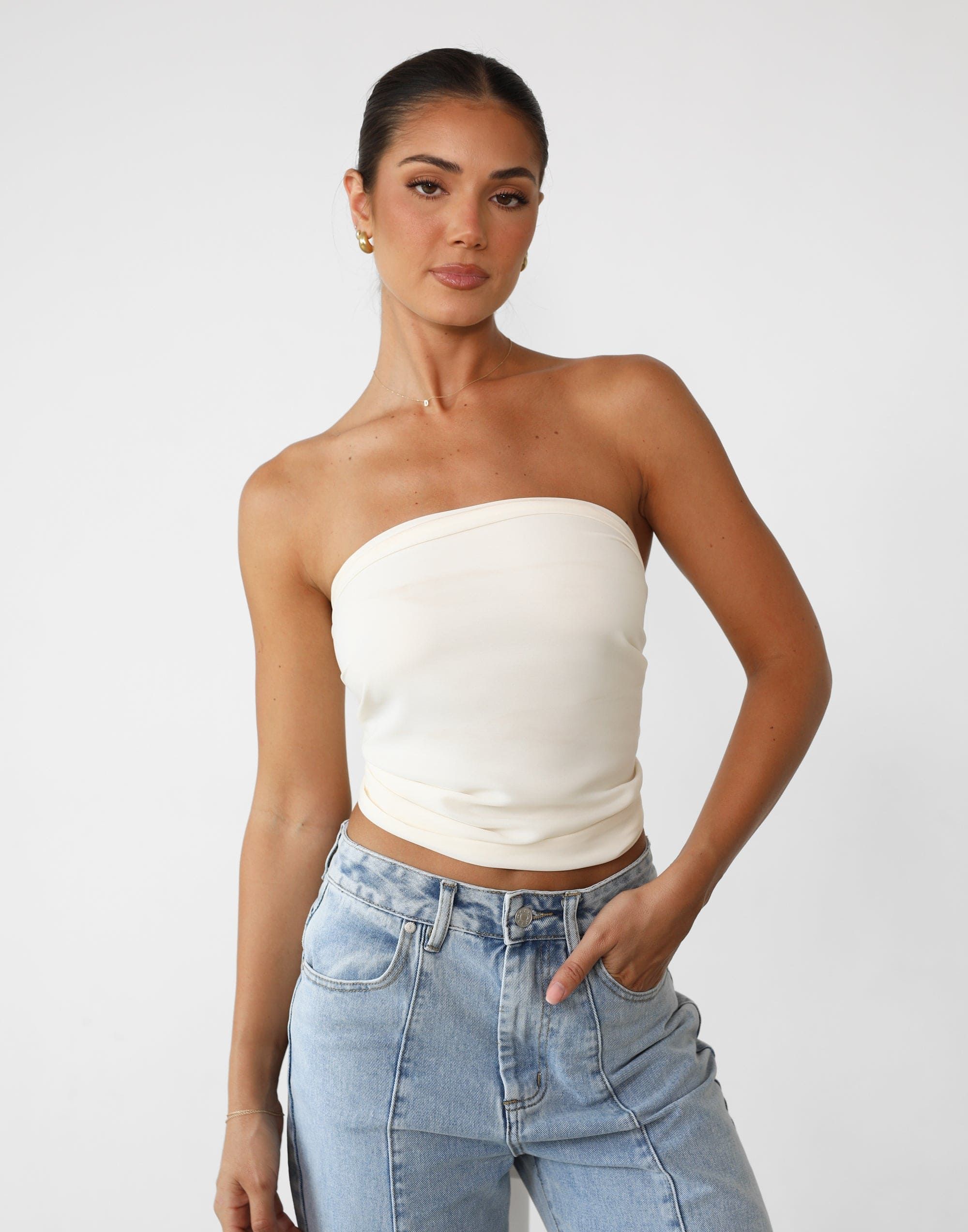 Eleanor Scarf (Cream) sold by Charcoal Clothing product image thumbnail 2