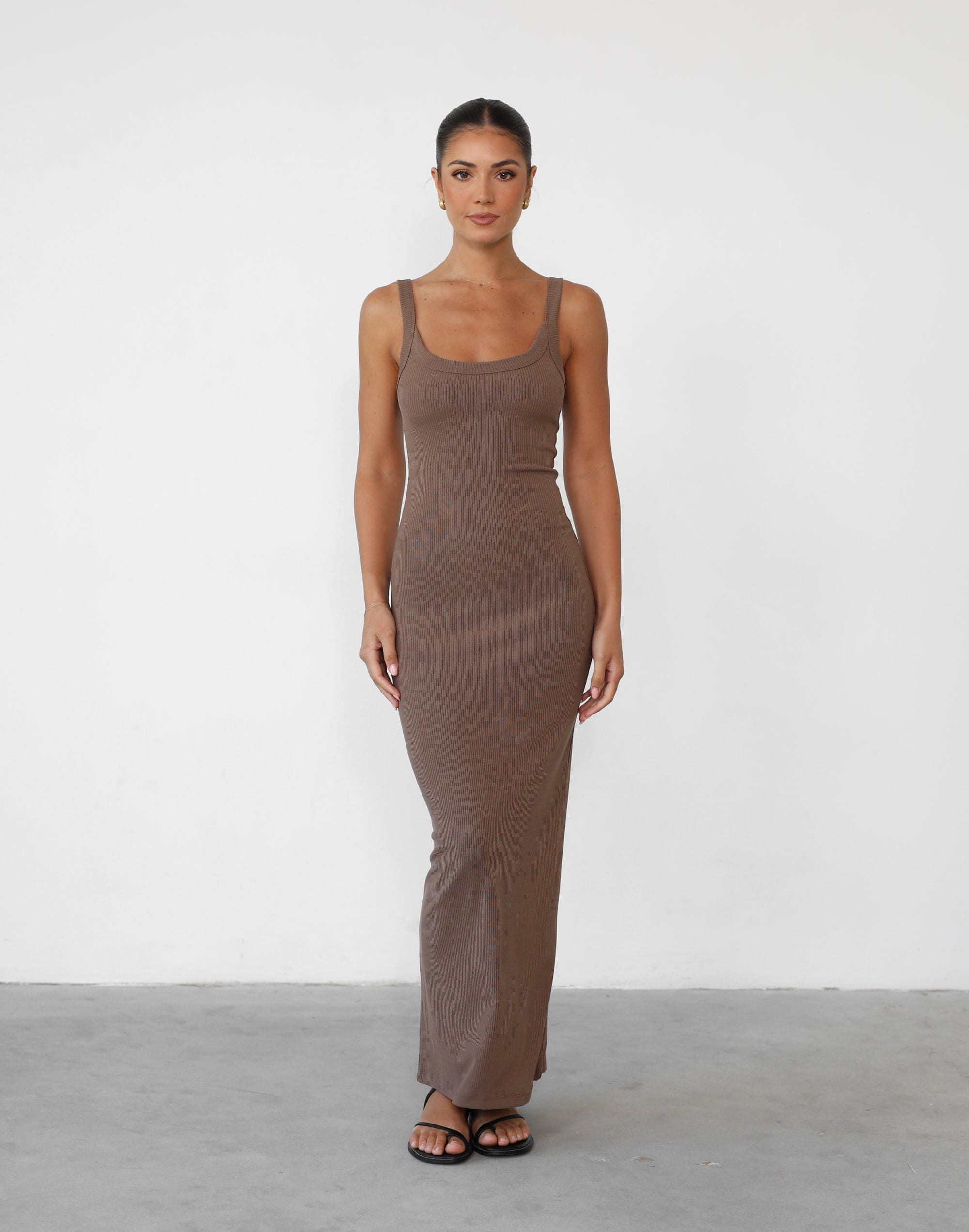 Skyler Maxi Dress (Chocolate) sold by Charcoal Clothing