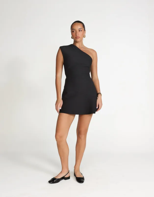Colby Mini Dress (Black) sold by Charcoal Clothing