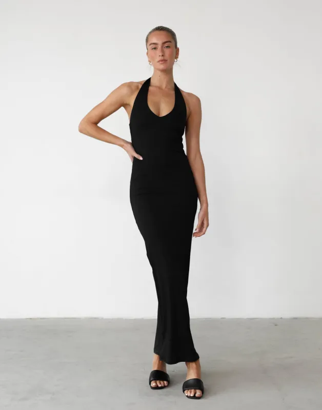Veena Maxi Dress (Black) sold by Charcoal Clothing