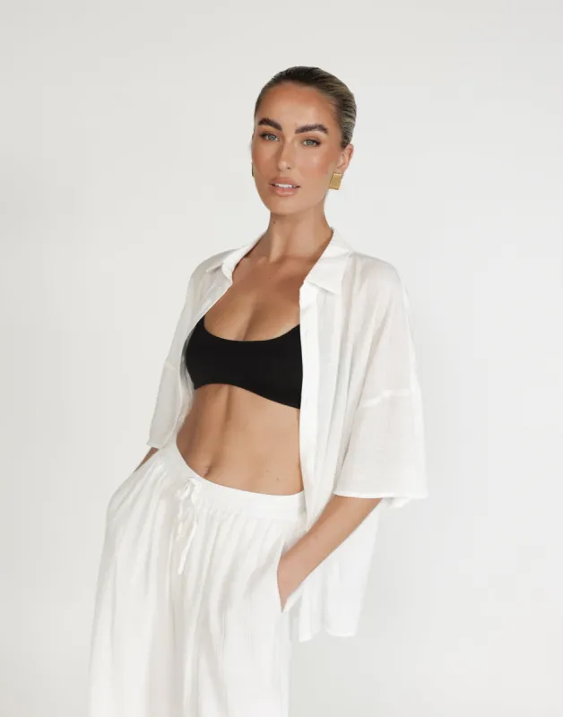 Niesha Shirt (White) sold by Charcoal Clothing