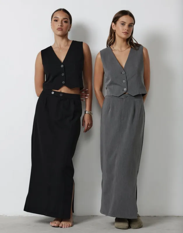 Astylar Maxi Skirt (Black) sold by Charcoal Clothing