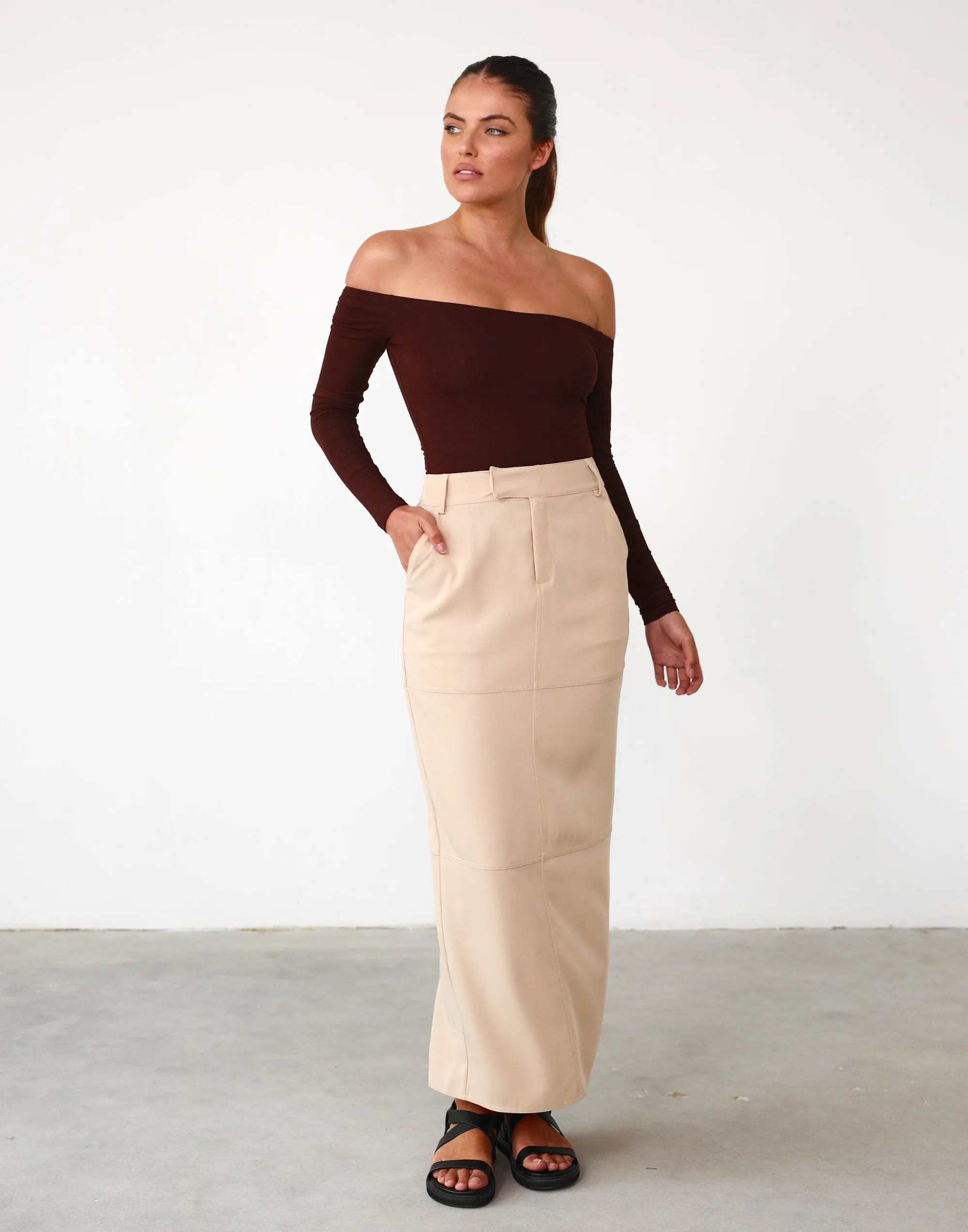 Iris Bodysuit (Cocoa) sold by Charcoal Clothing product image thumbnail 3