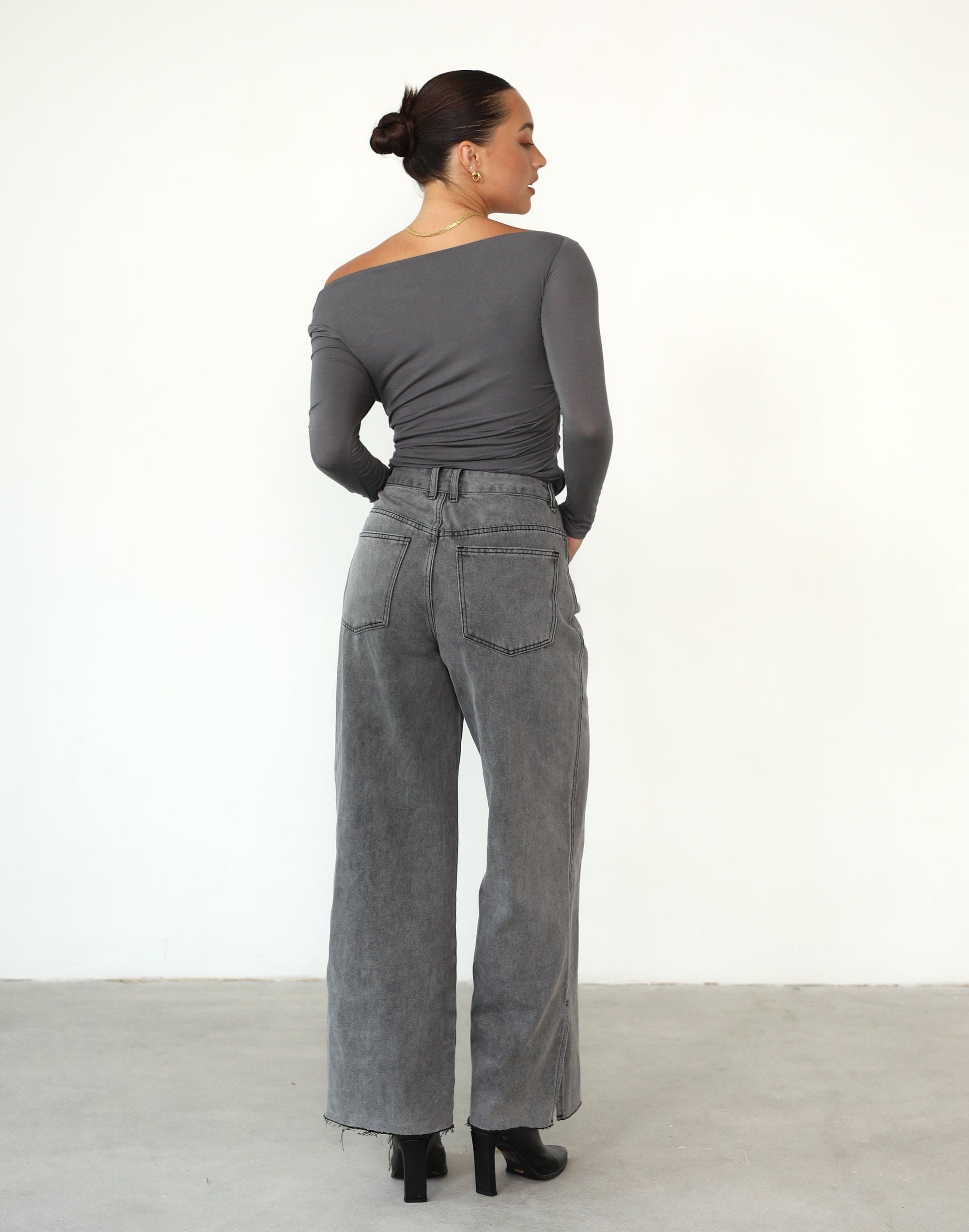 Nicole Long Sleeve Top (Charcoal) sold by Charcoal Clothing product image thumbnail 4