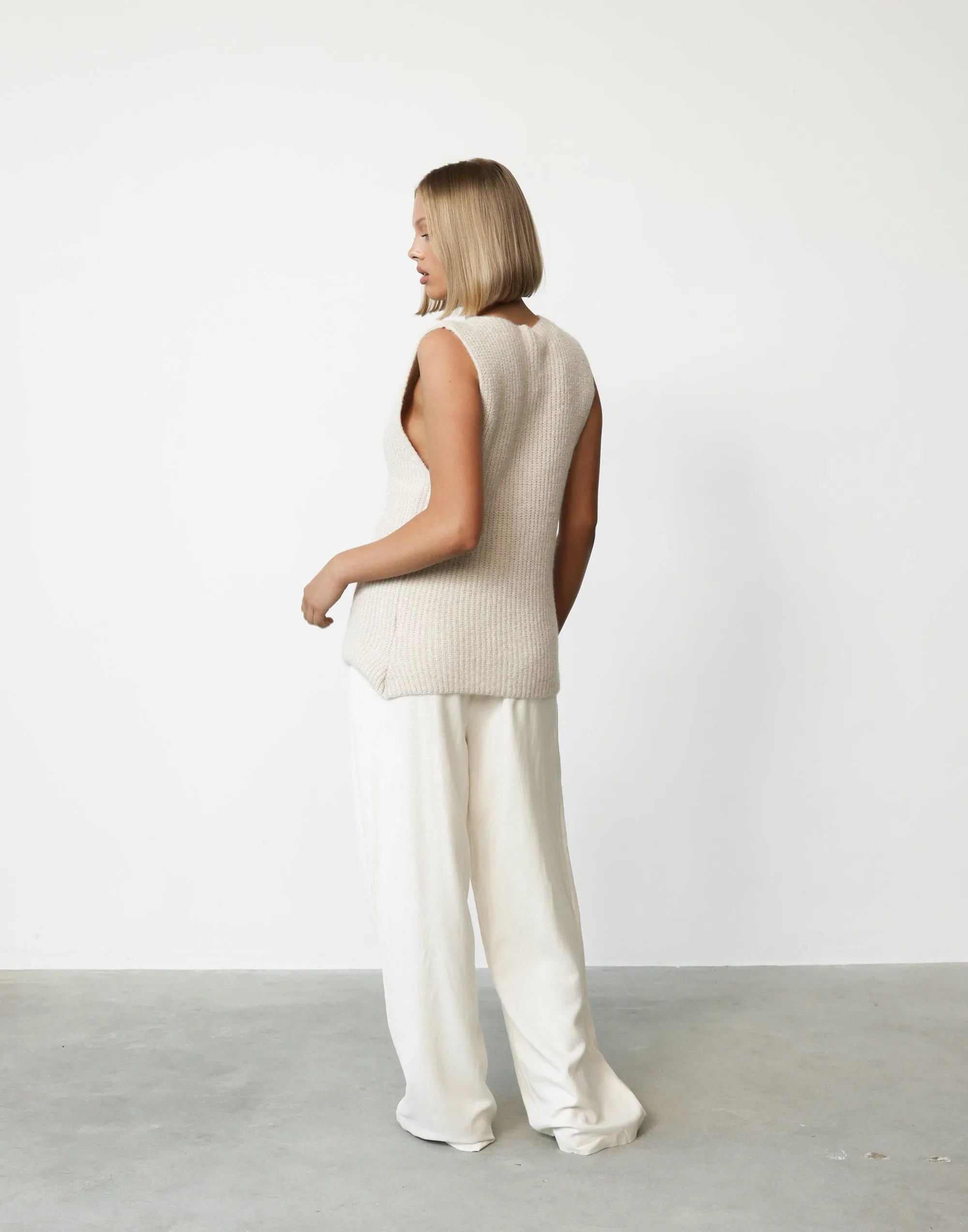 Ava Knit Vest (Beige) sold by Charcoal Clothing product image thumbnail 3